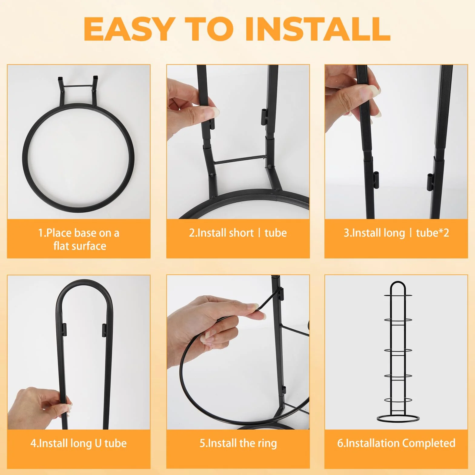 LURICO Soporte vertical para pelotas de 5 niveles, estante de almacenamiento para baloncesto, fútbol y voleibol