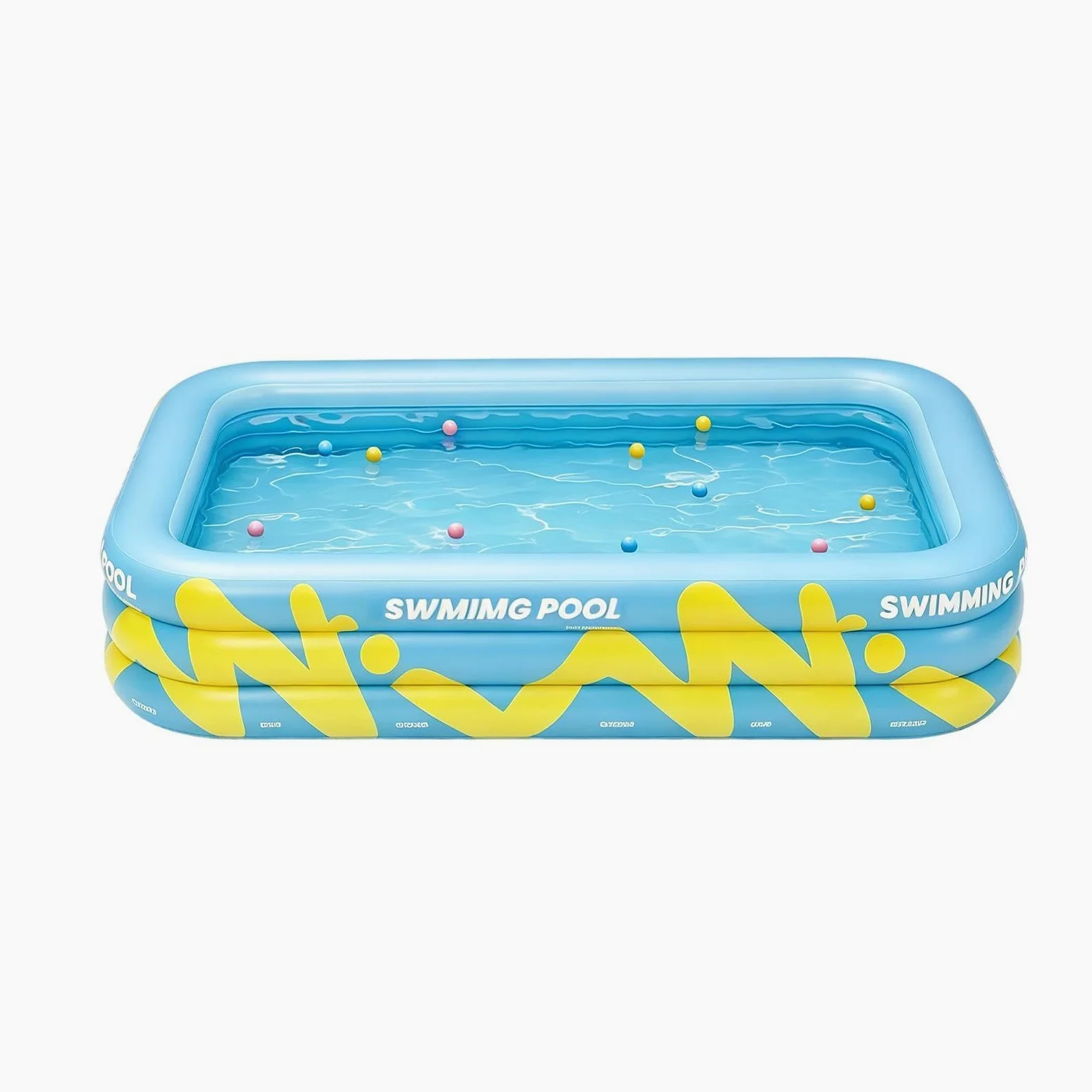 Piscina Hinchable Infantil 210 x 145 x 56 cm Gran Tina Reforzada E Inflable | Piscina De Jardín Trasero Para Verano Patio Exterior Jardín Césped Parque Juegos Y Natación Al Aire Libre Y