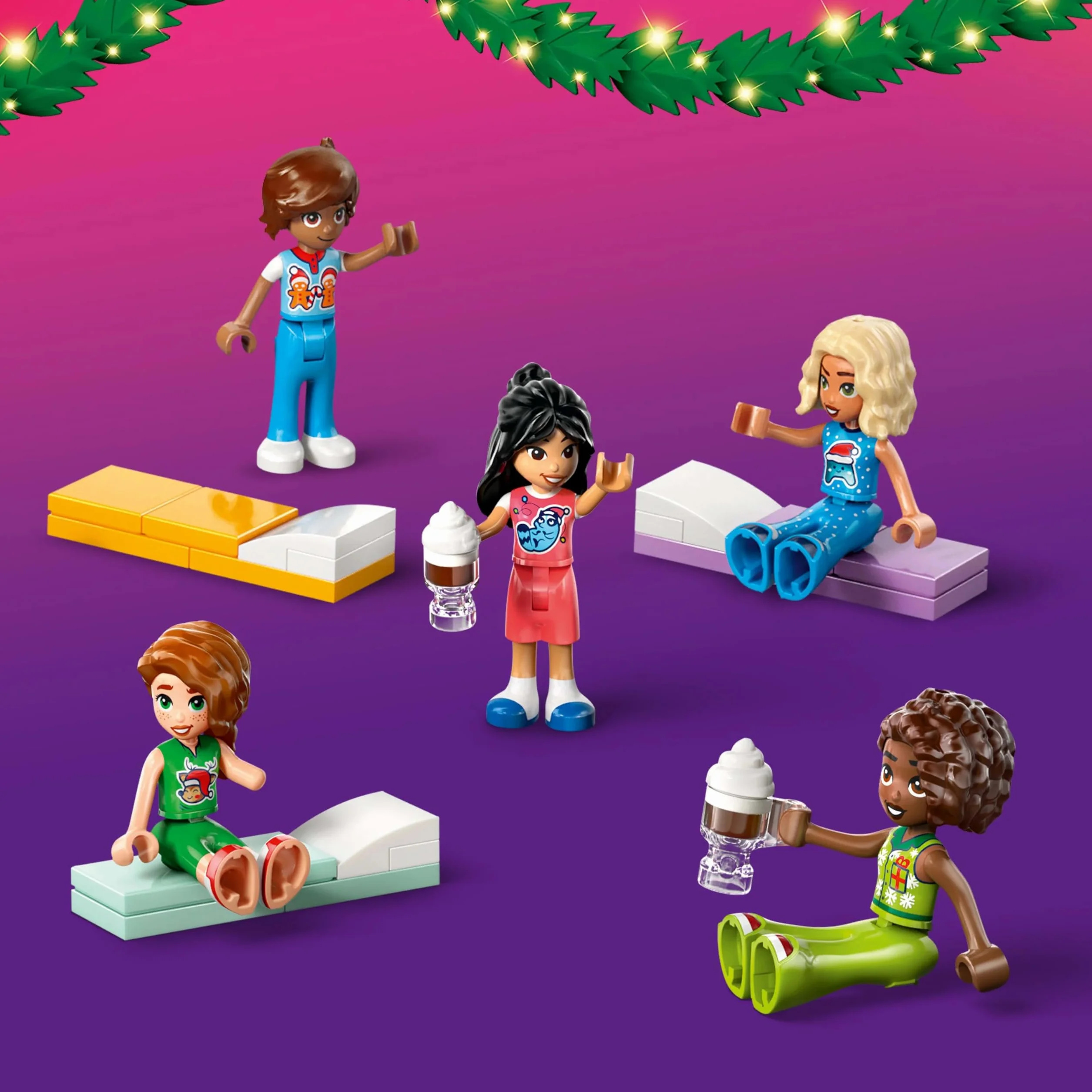 LEGO Friends Calendario de Adviento 2025 para Niñas de 6+ Años - Juguete para la Cuenta Atrás de Navidad con 24 Sorpresas Inc. 5 Mini Muñecas, 5 Figuras de Animales y Accesorios Adorables 42668