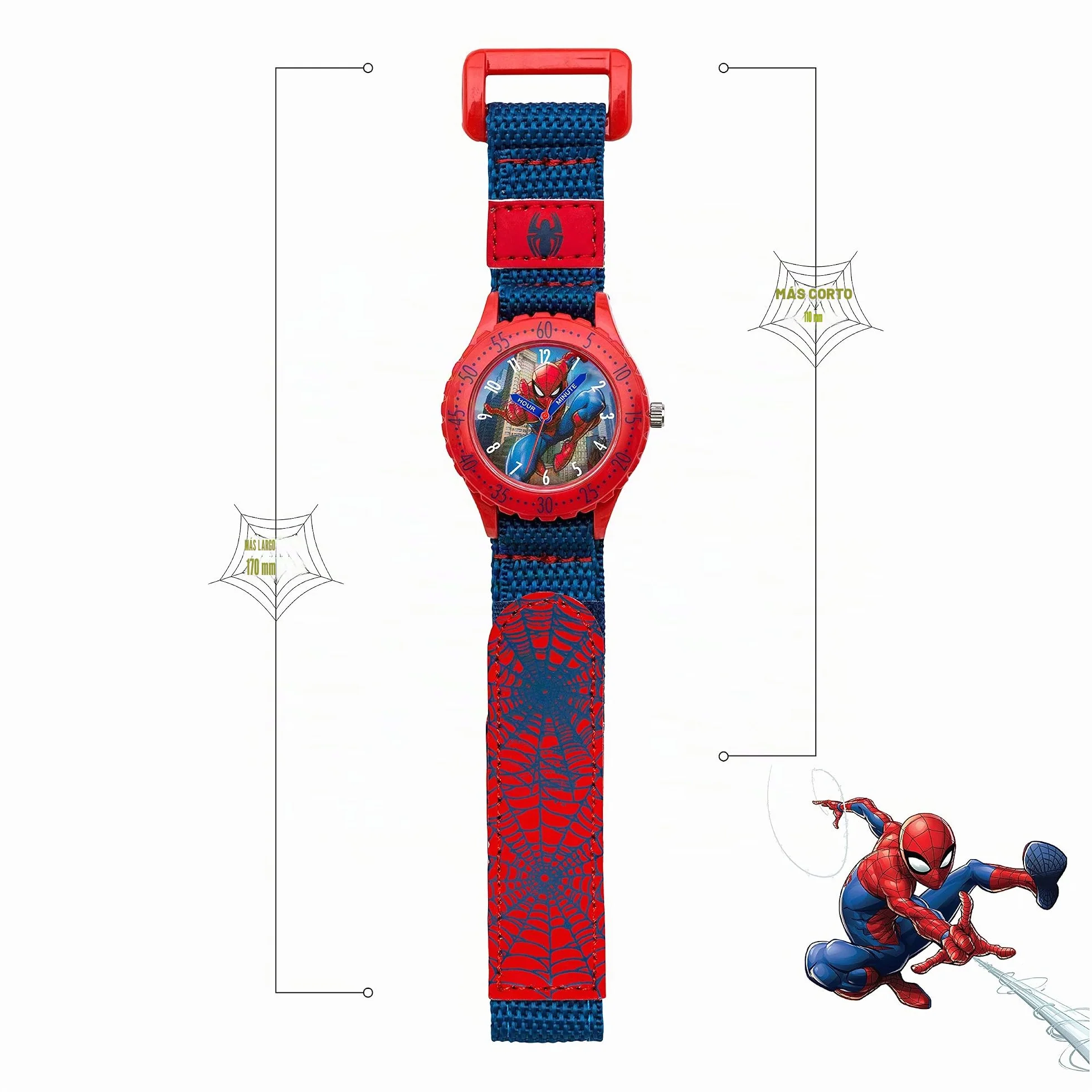 Spiderman SPD3495 Reloj analógico de Cuarzo para niños