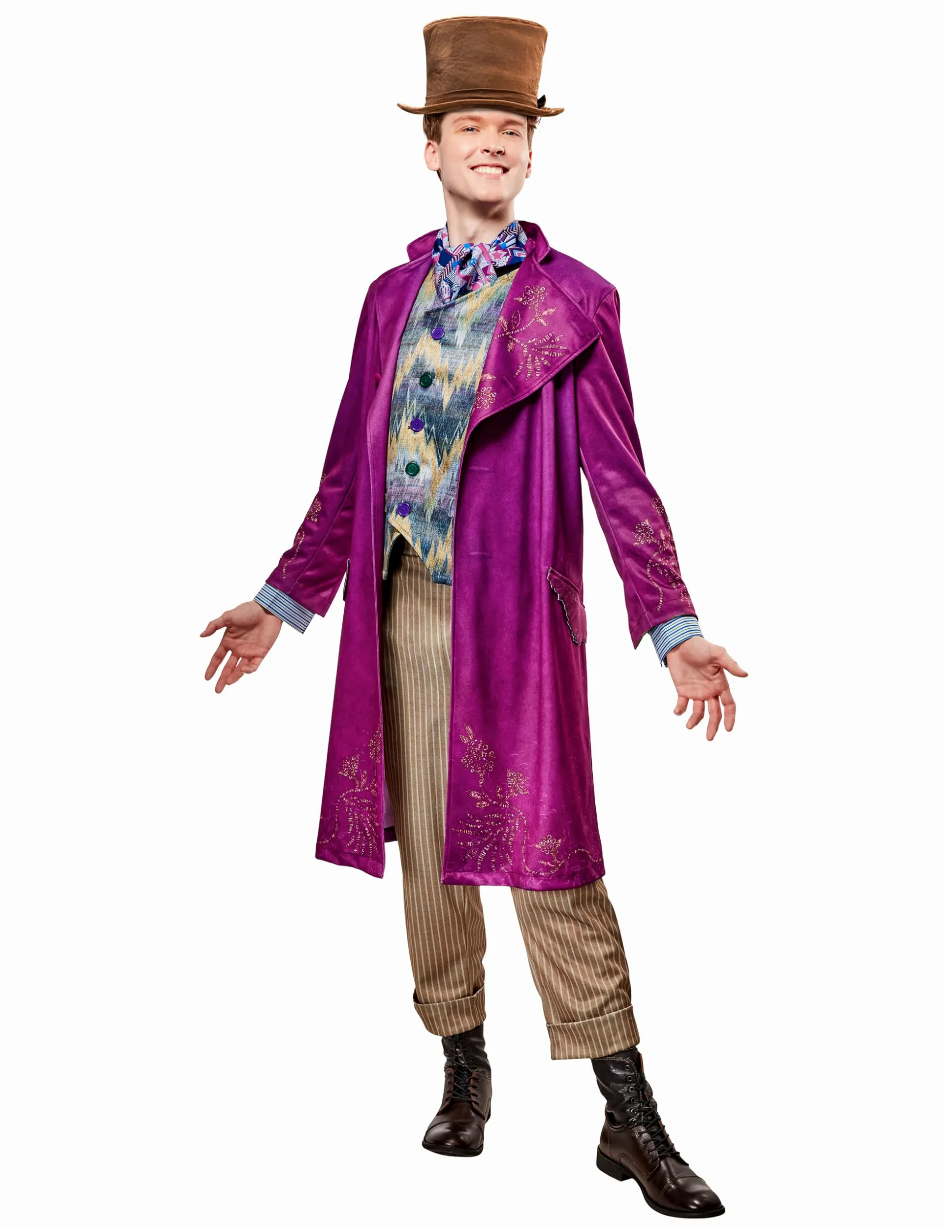 Rubies Movie Deluxe Willy Wonka Disfraz con Sombrero Adulto para Hombre