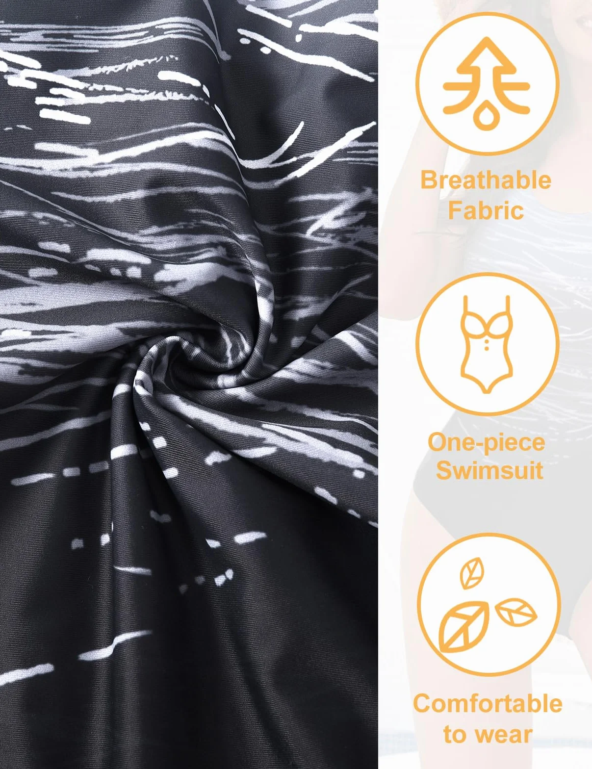 heekpek Trajes de Baño una Pieza Bañadores Mujer Chaleco Estilo Gradiente Color Cintura Alta Slim Fit Deportivo