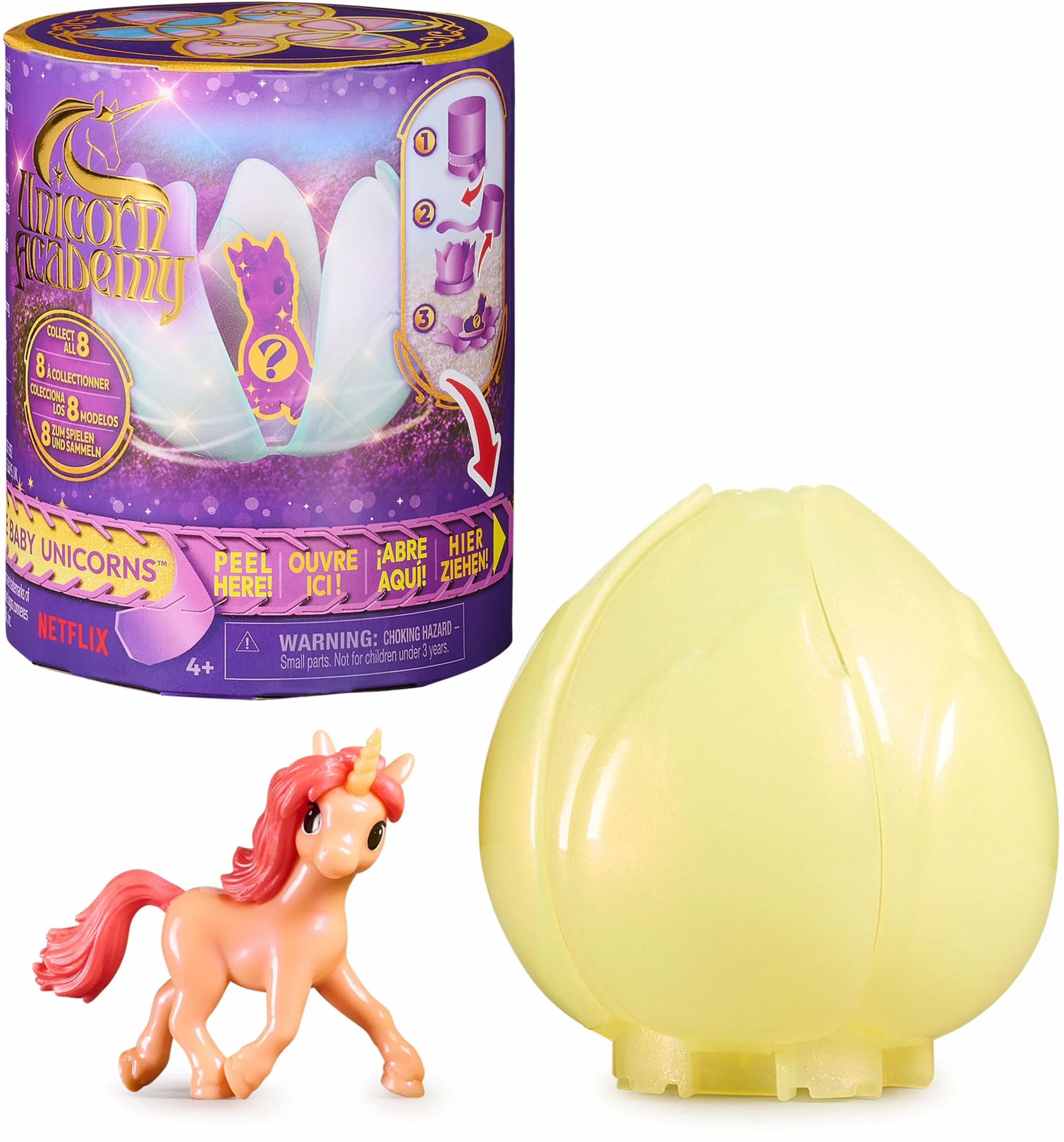 Unicorn Academy - 1 Figura de Unicornio Coleccionable, hay 8 para Coleccionar - Modelo Aleatorio - Unicornios para Niñas - Juguetes Niña 4 años +