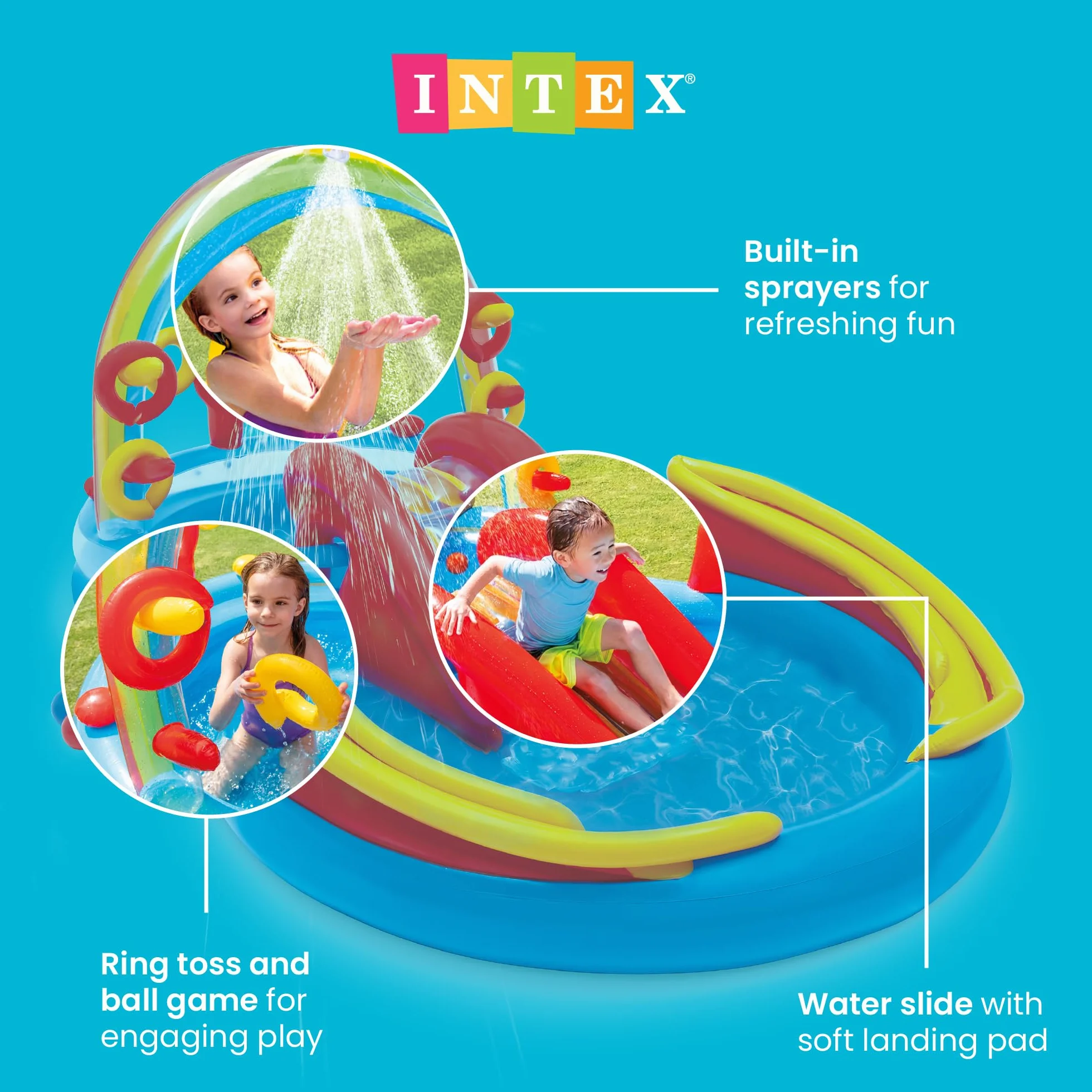 Intex Rainbow Ring Play Centre, de 3 a 7 años