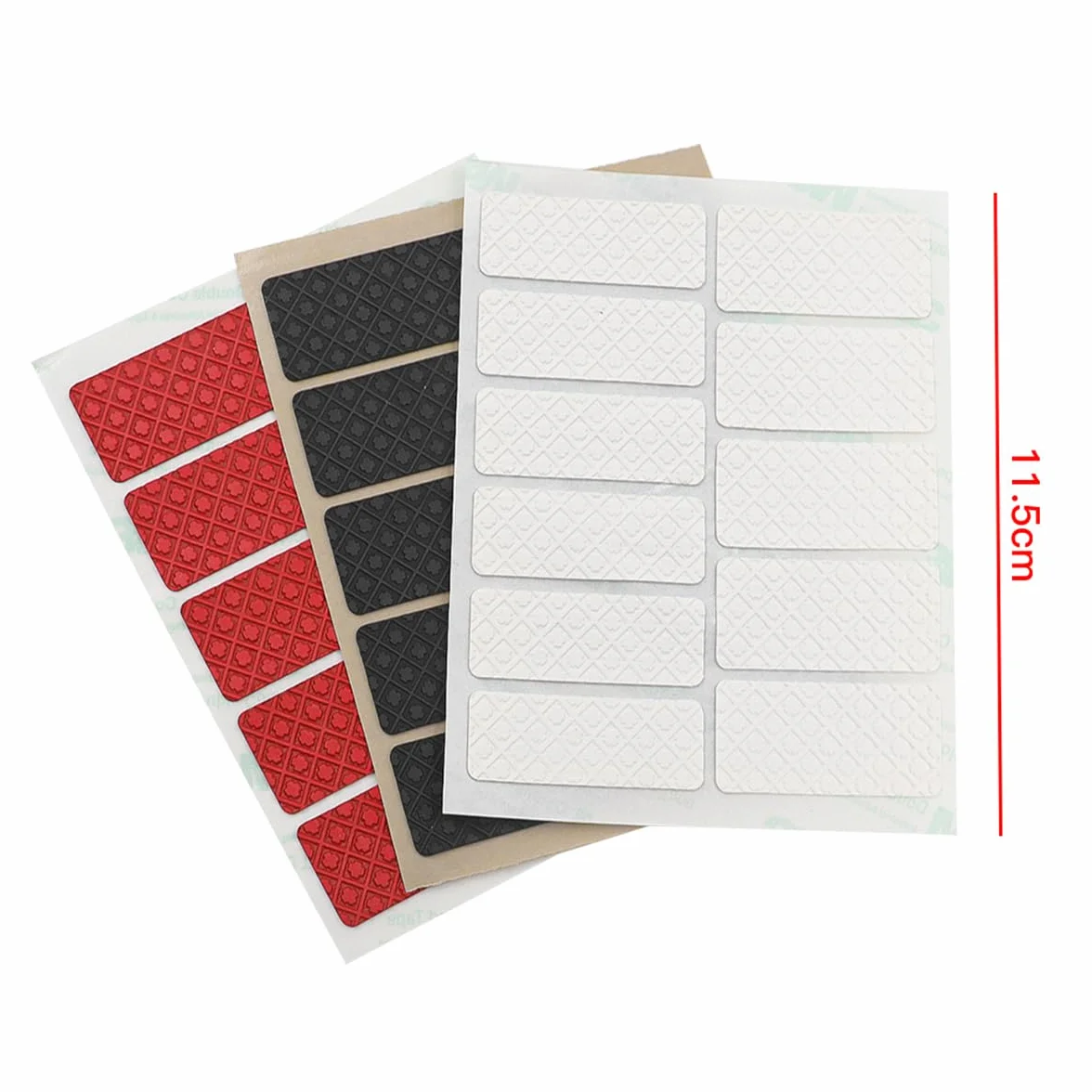 Pack de 3 Pegatinas Antideslizantes para Ratón, Cinta de Agarre DIY con Textura de Flor de Ciruelo, Absorbente de Sudor, Accesorio Universal para Ratón, Teclado, Smartphone y Controlador