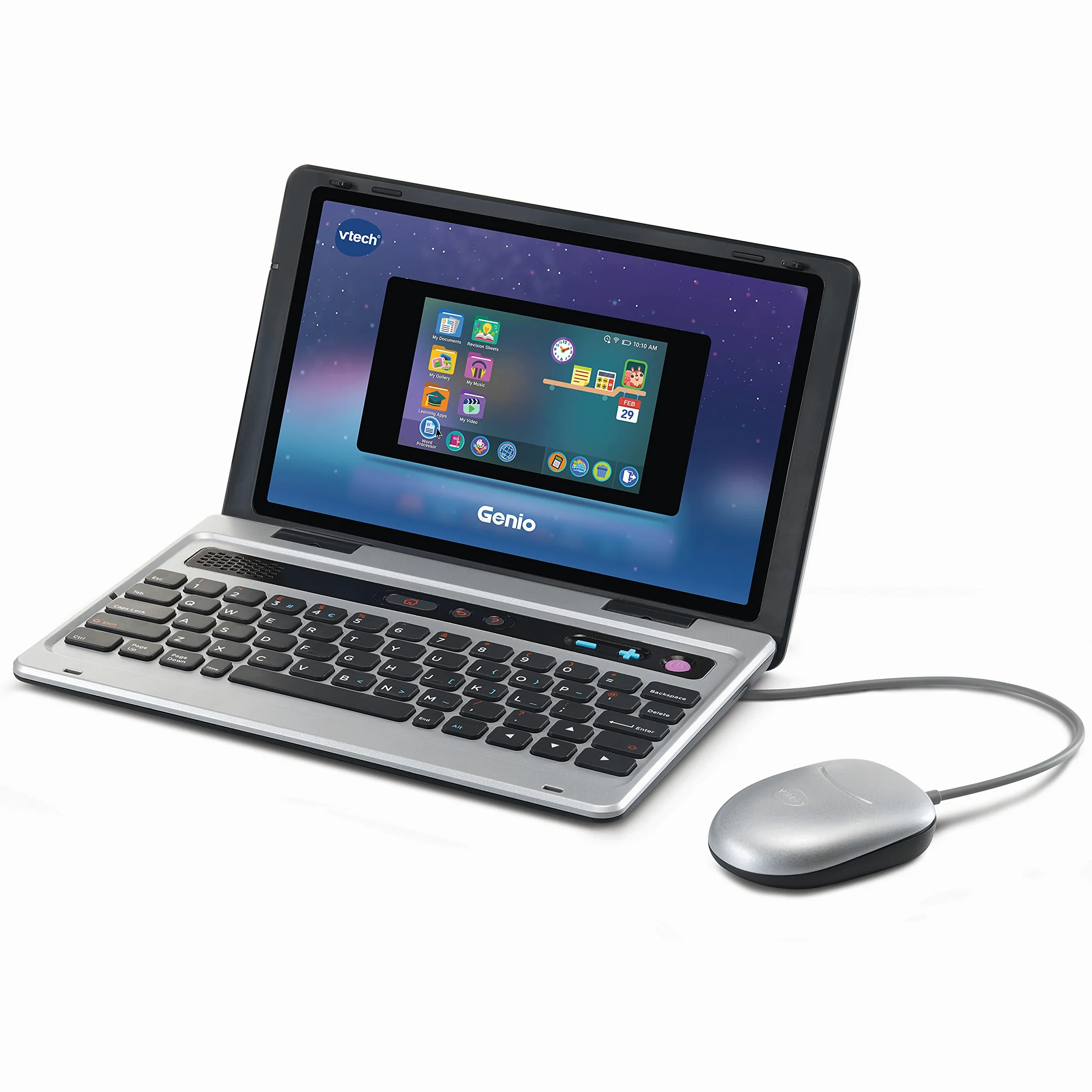 VTech - Genio mi Primer portátil, Ordenador Infantil para niños +5 años, Juguete Educativo, Seguro, más de 50 ebooks y Juegos interactivos, versión ESP