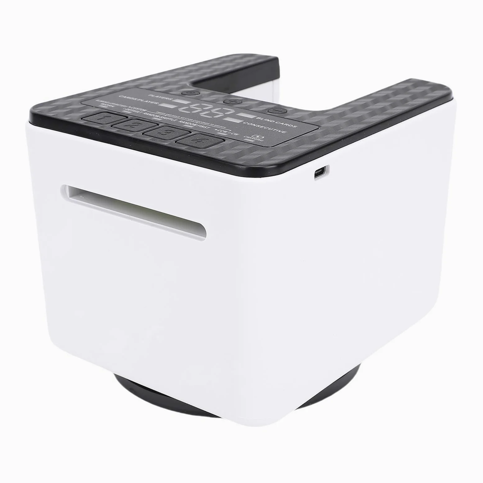 Luocute El Barajador y El Distribuidor Autorizado Automáticos 2 de la Tarjeta en 1 360 Grados Que Giran la Máquina de Tratamiento del Naipe Apoya a 4 Jugadores para El Club del Partido