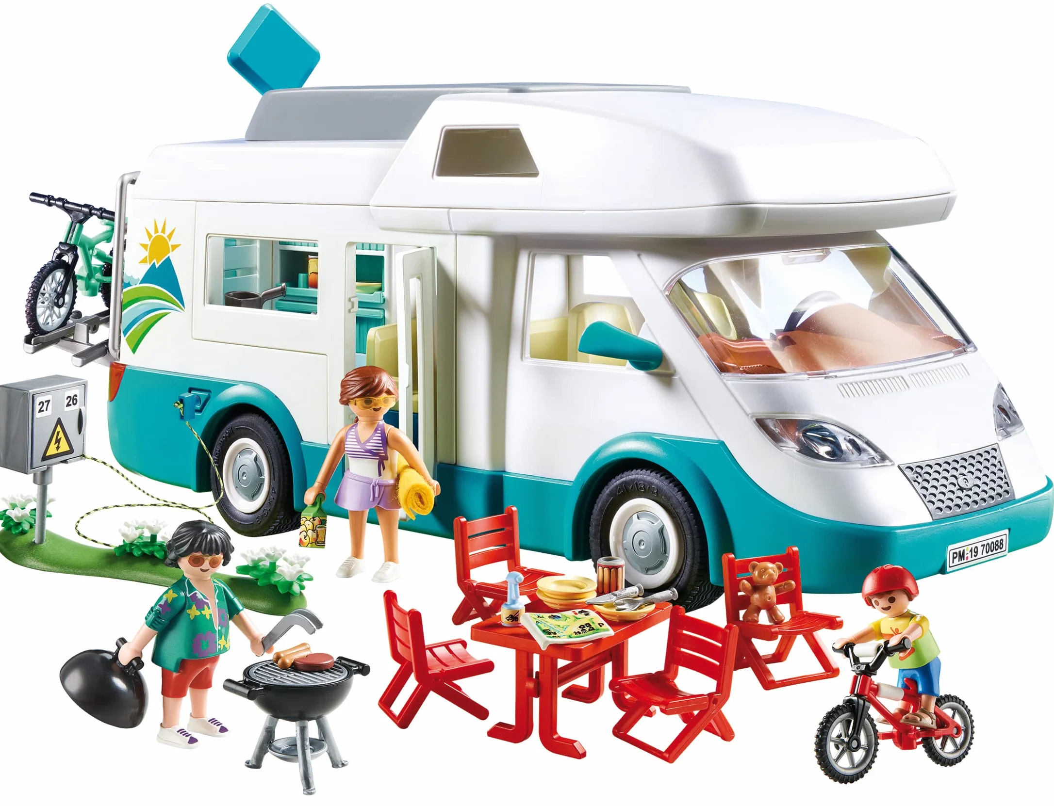 PLAYMOBIL Family Fun 70088 Caravana de Verano, A Partir de 4 años