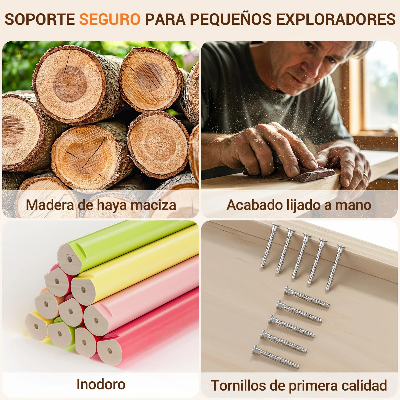 COSYLAND Triángulo de Escalada Montessori 8 en 1 con Arco y Rampa, Juguete de Madera para Niños 18 Meses-6 años