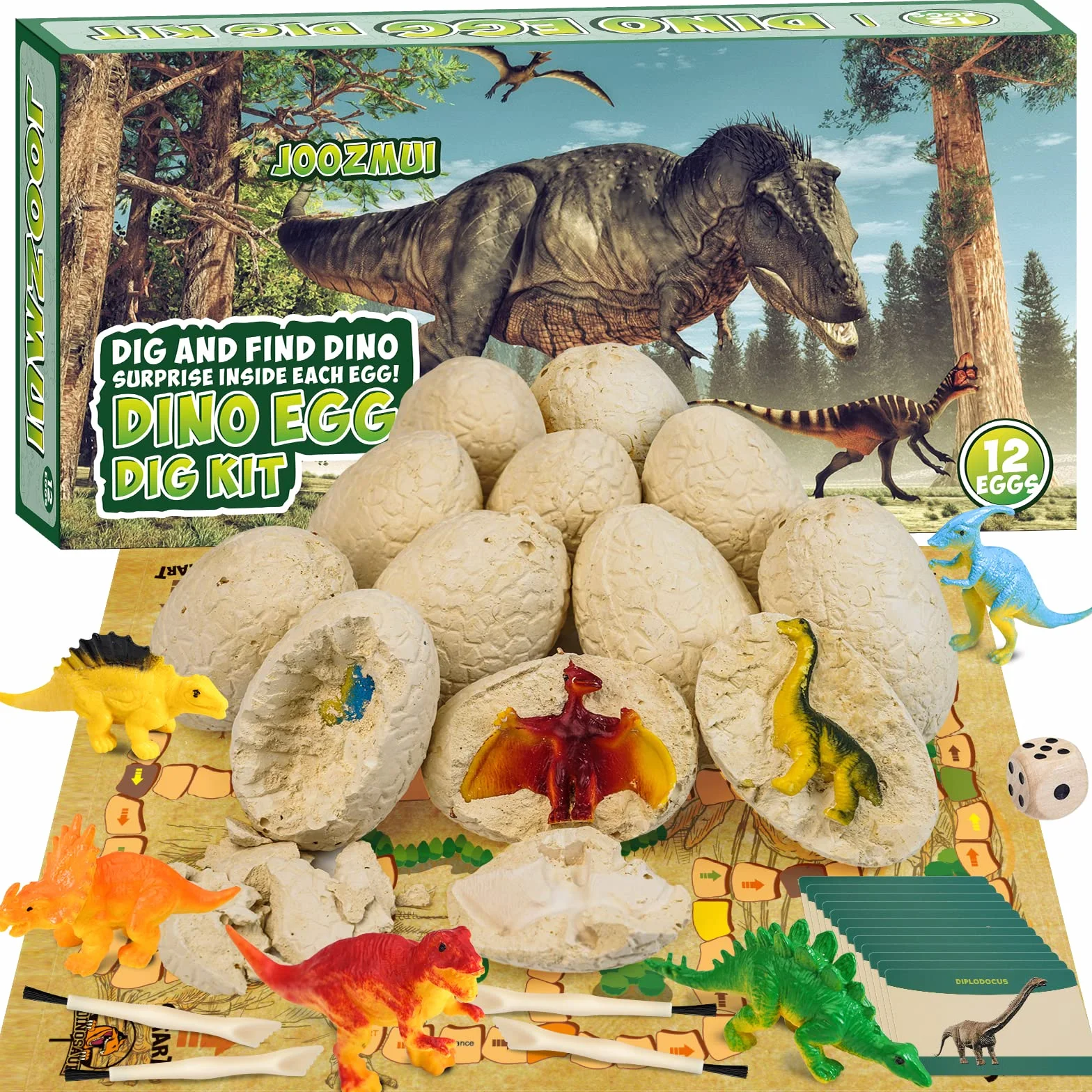 Joozmui Dinosaurios Juguetes Niños 4-10 años Regalo Montessori Kit de Exploración