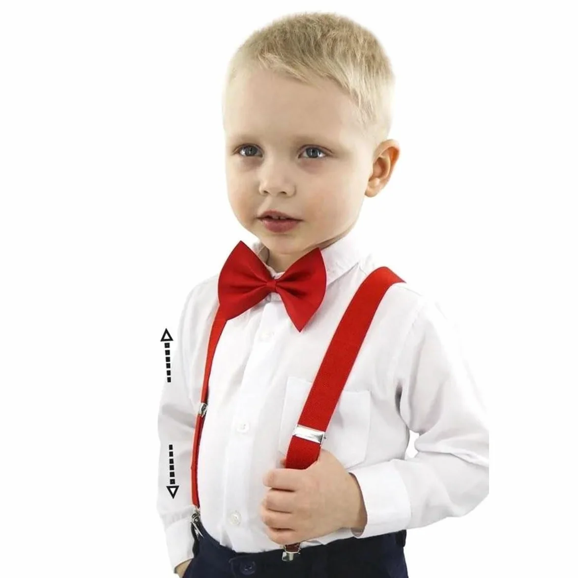 Tokaneit Suspenders Niños Pajarita Ajustables Clip On