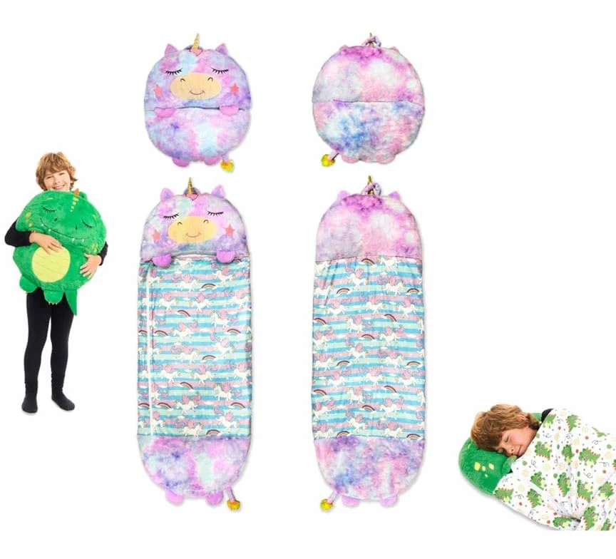 Saco de Dormir con Cojín Unicornio iridiscente de 135 cm