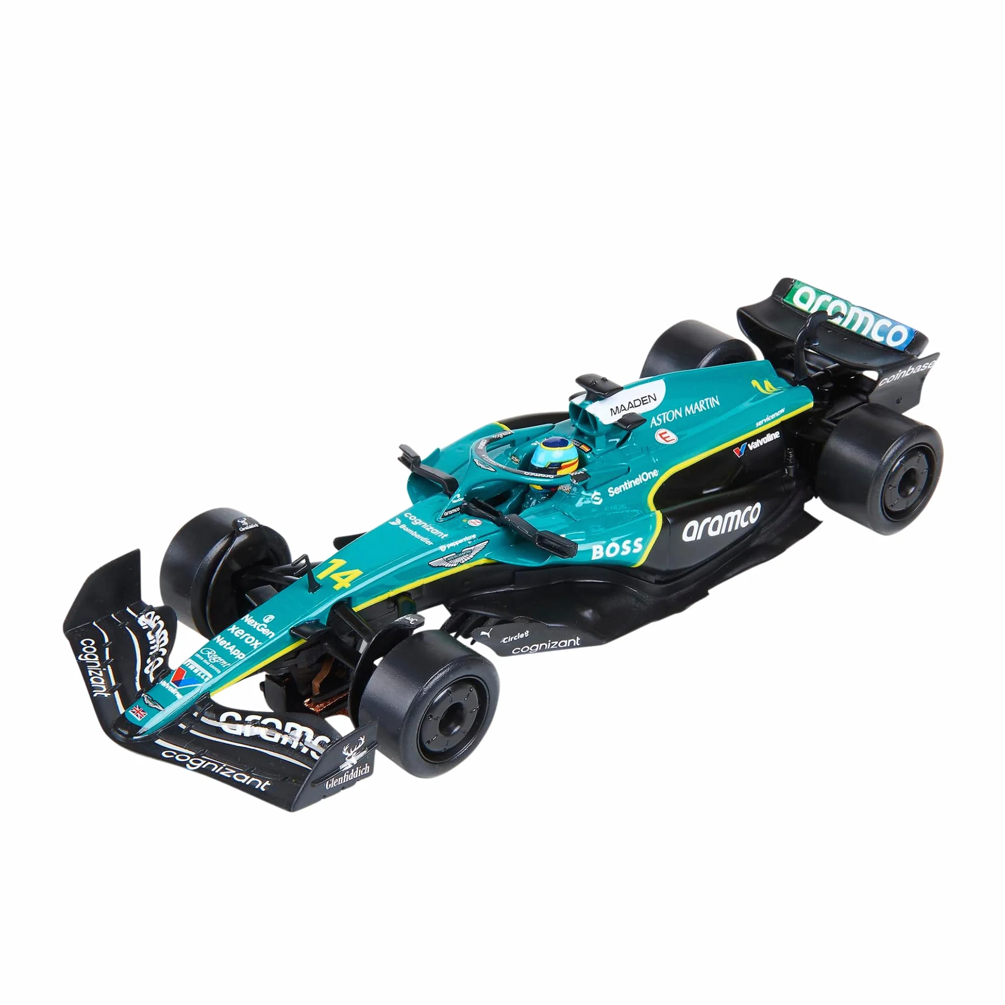 SCALEXTRIC - Vehículo de Carreras Original - Coche Slot - Escala 1:32 (Aston Martin Formula 1 - Alonso '25)