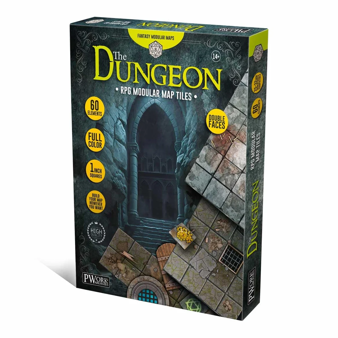 The Dungeon - RPG Modular Map Tiles - double face cardboard tiles