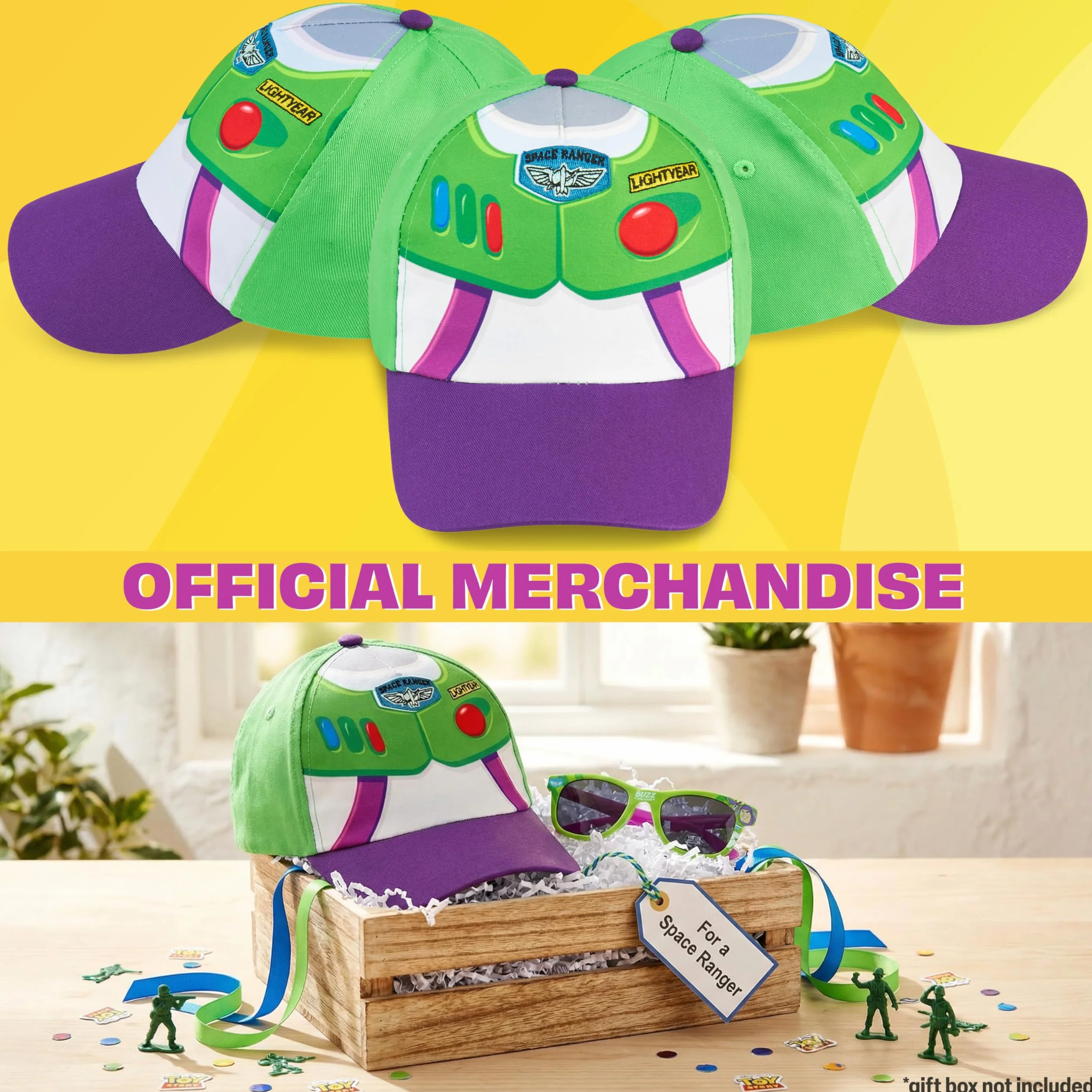 Disney Toy Story Sonic The Hedgehog Set Gorra y Gafas de Sol Niño, Protección UV400, Regalo Verano