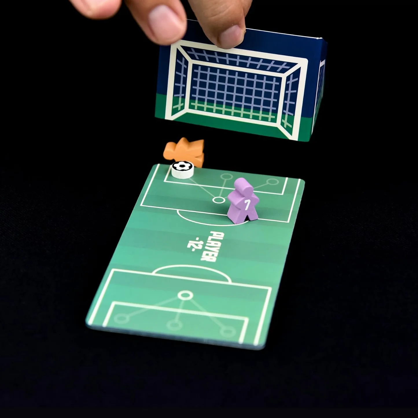 Juego de mesa de Fútbol Player 12, con Cartas y Dados, formato pequeño de viaje, Regalo 6-12 años