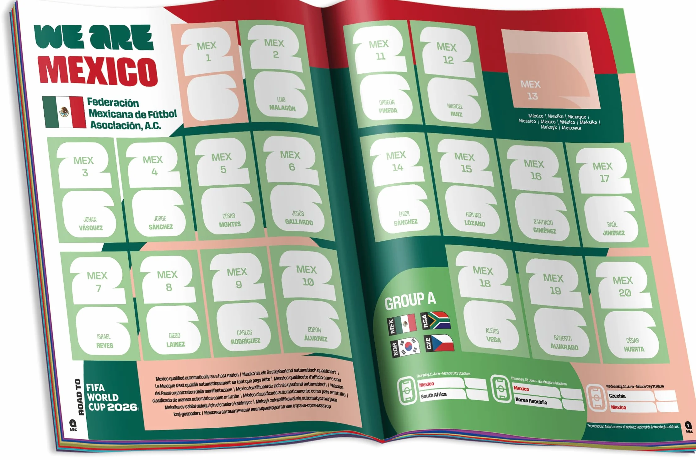 Panini Álbum de Calcomanías Copa Mundial FIFA 2026 Multicolor