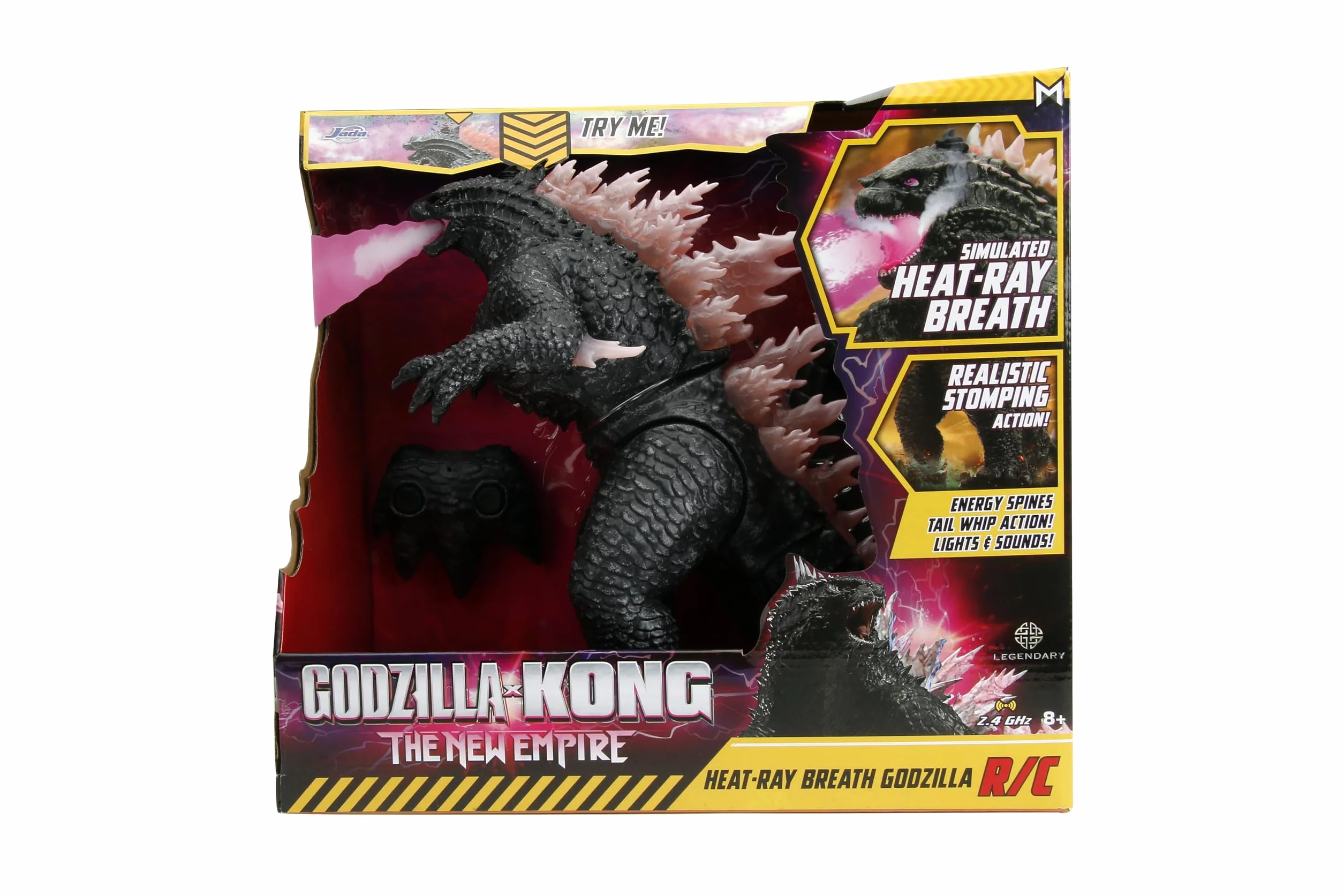 Jada Toys Godzilla x Kong: The New Empire RC 1/12 Heat-Ray Breath Godzilla 63 cm