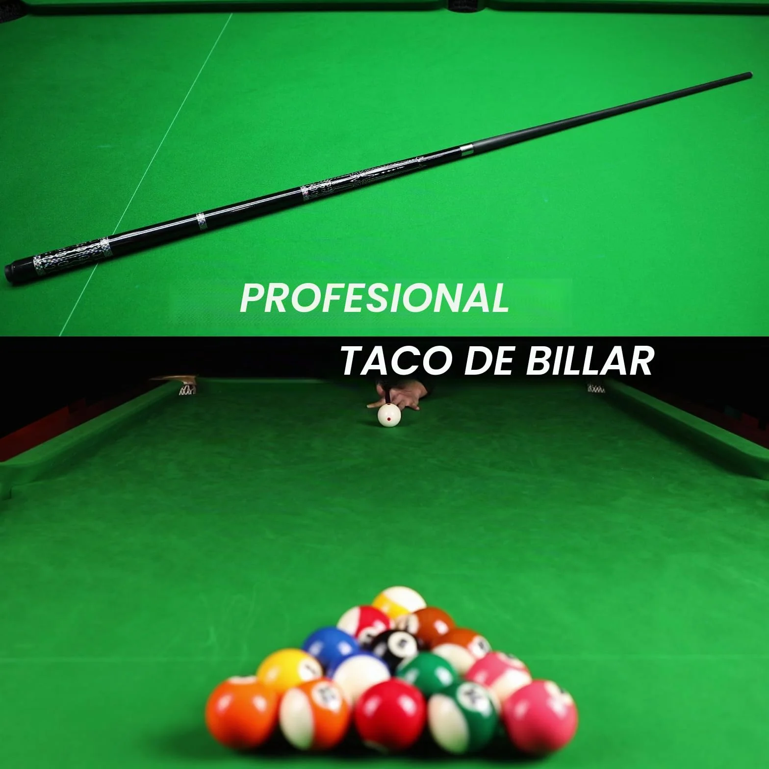 Carbon Fiber Pool Cue Stick 20-21 oz 13mm Rainbow Tip 3/8x8 Joint with Case