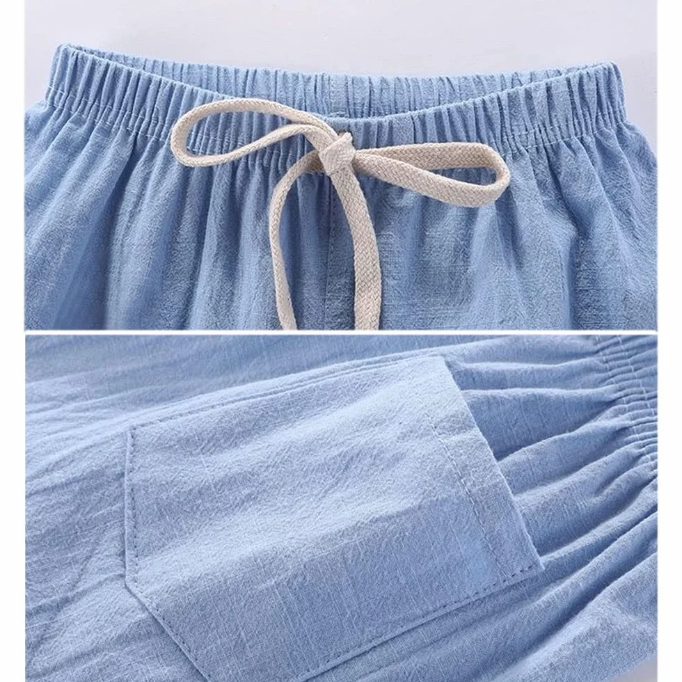 FedMois Pantalones Cortos Algodón Cintura Elástica Niño Pack 4