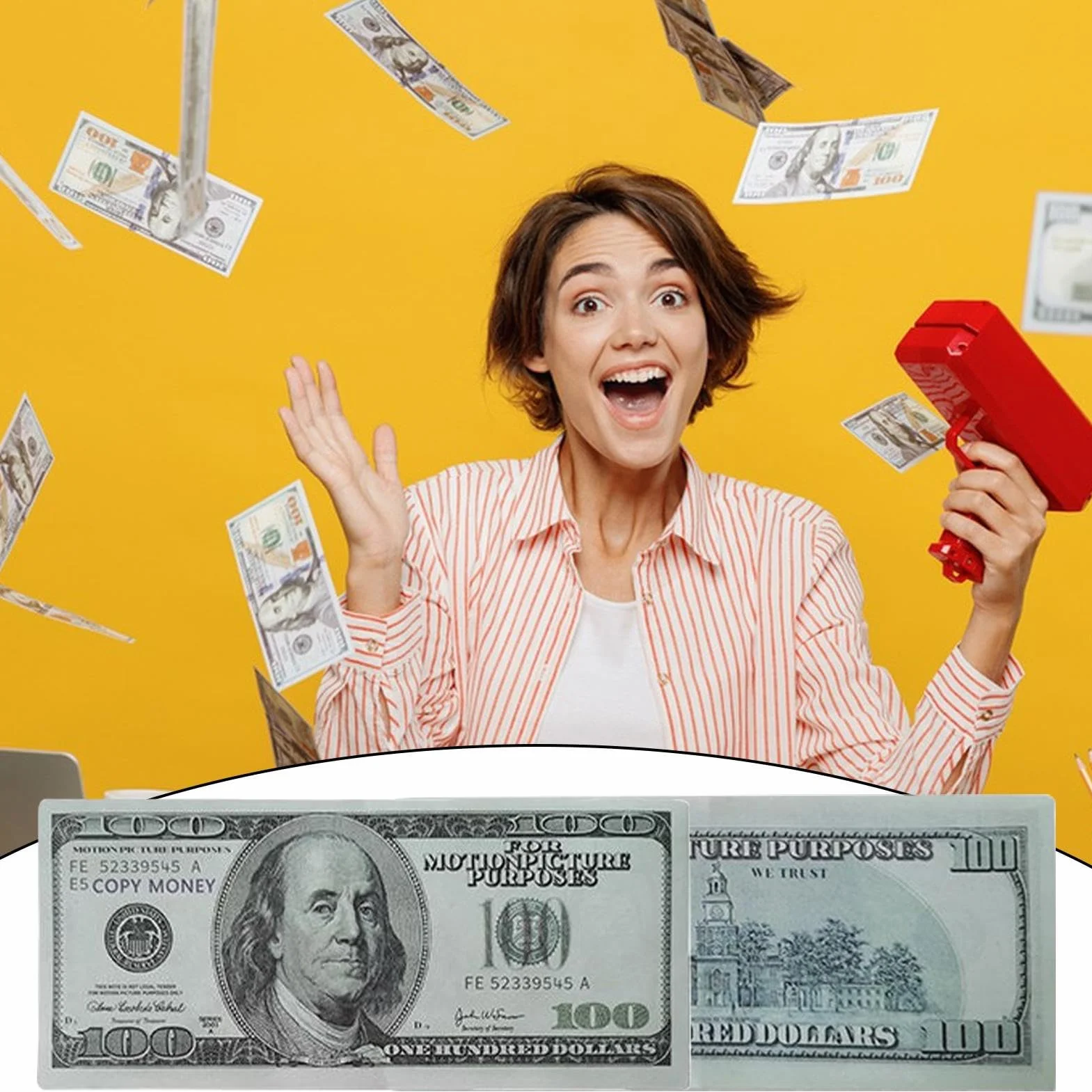 Apoyo dinero, montones de dinero falso, juguetes educativos para niños, facturas de 100 dólares para publicidad, accesorios de película, bromas, juegos de mesa para fiestas de cumpleaños, billetes de