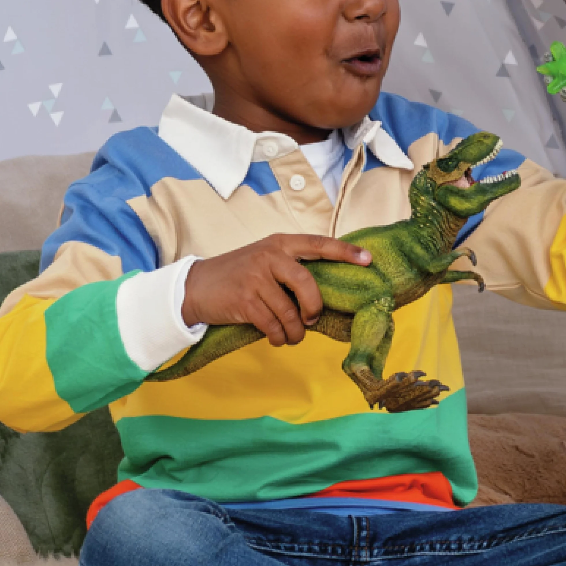 Schleich Dinosaurs | Tyrannosaurus Rex 14525 | Dinosaurio Realista con mandíbula móvil | Gran Regalo para niños y niñas | Juguete de Dinosaurio Partir de 3 años | 28 x 10 x 14 cm