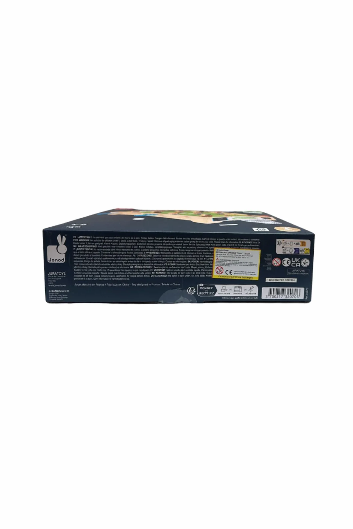 Janod - Mini Futbolín de Mesa en Madera Champions - Desde 3 años, J02070, Multicolor