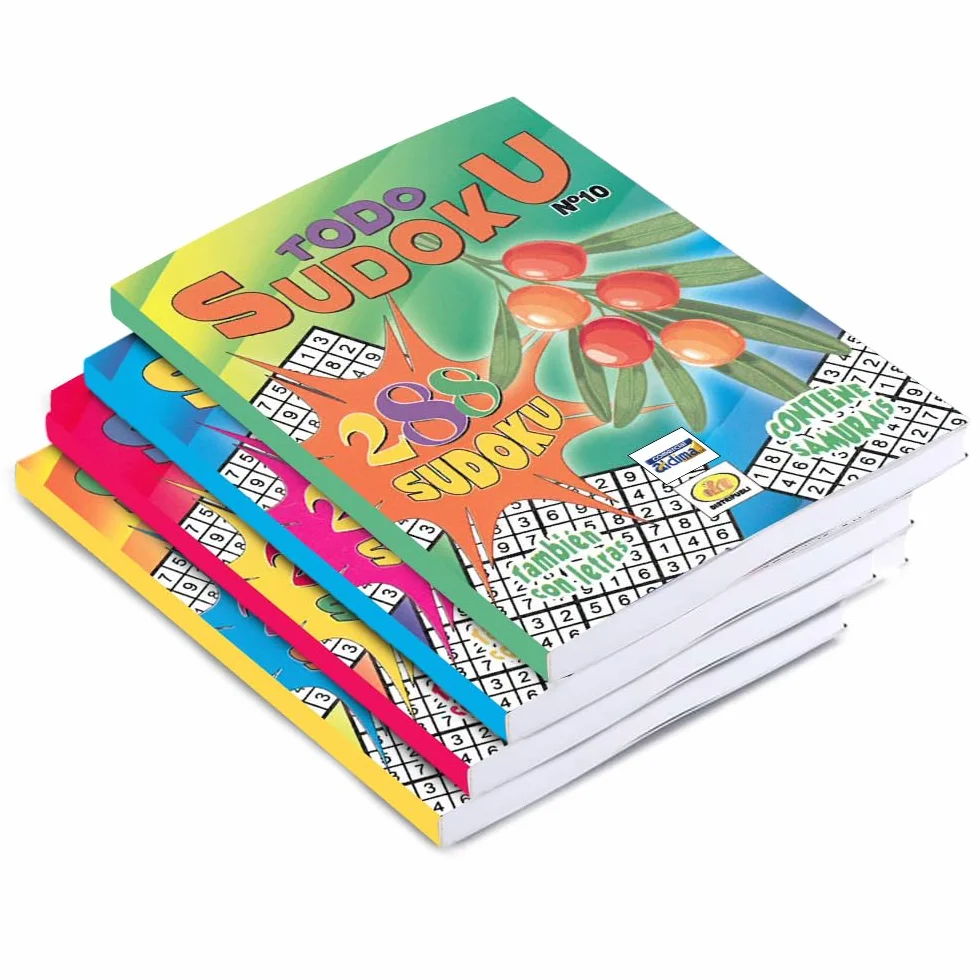 Papelivi - Lote con 4 Pasatiempos Todo Sudoku también con letras. Contiene Samurais. 164 páginas con más de 280 Sudokus para resolver. Ideales para casa, viaje, residencias, campamentos, hoteles (4)