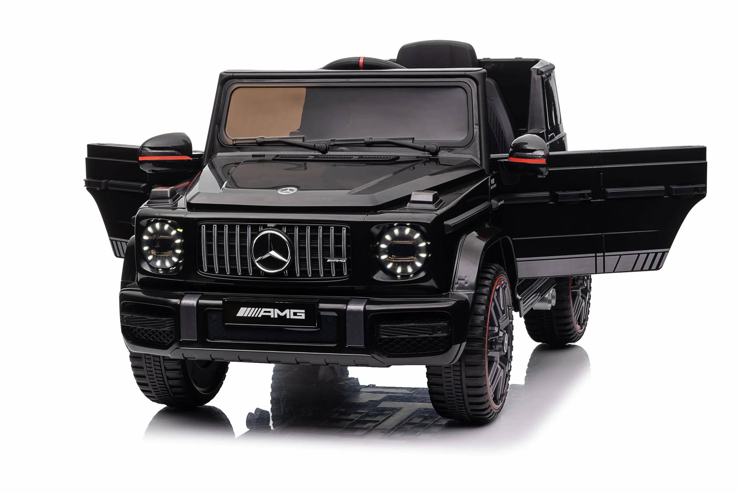 Mercedes G63 AMG Coche Eléctrico para Niños 12V con Control Remoto 2 Motores Negro