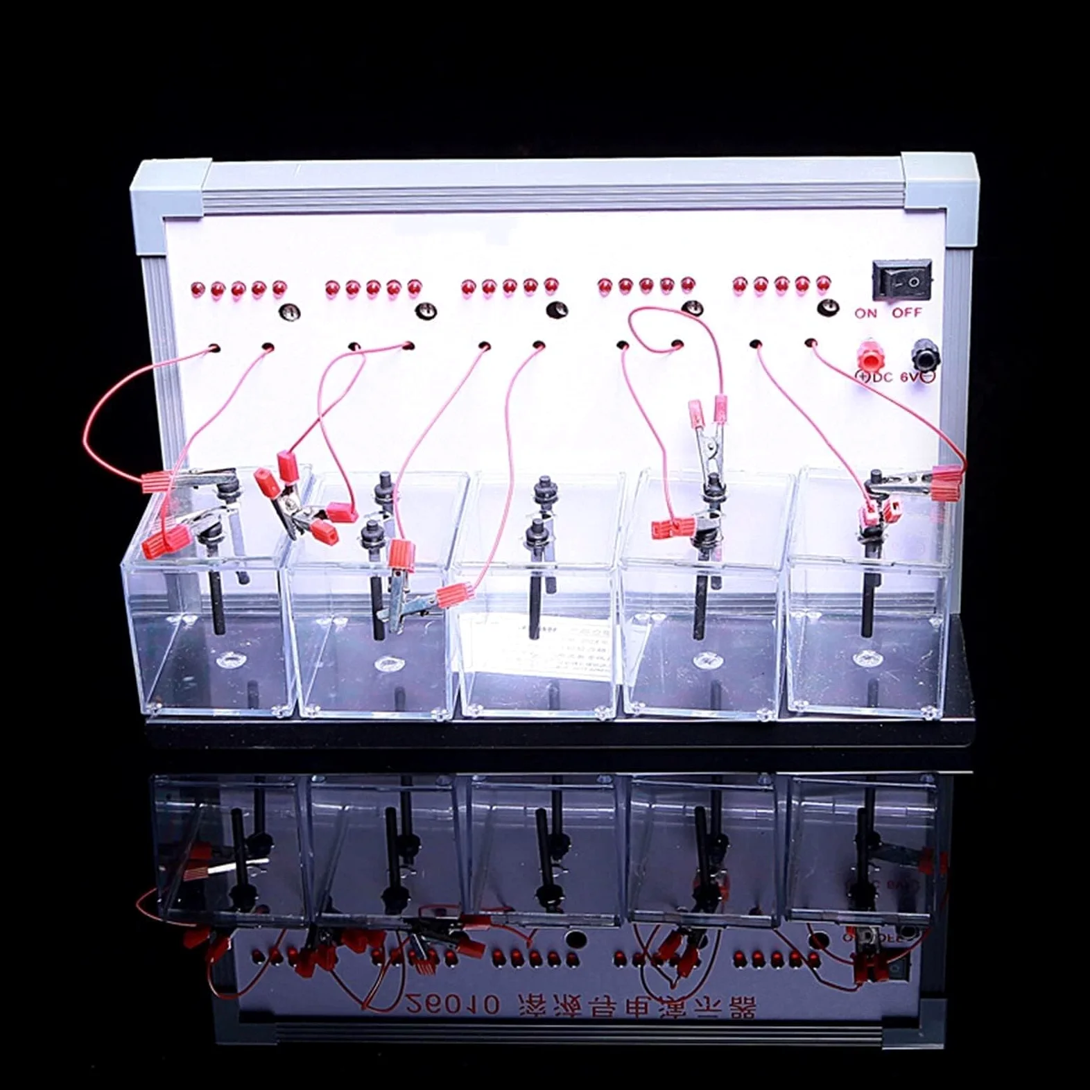 Demostrador De Conductividad De Electrolitos En Química, Dispositivo Experimental De Electrólisis del Agua, Instrumento Didáctico sobre El Principio De Conducción De Soluciones.