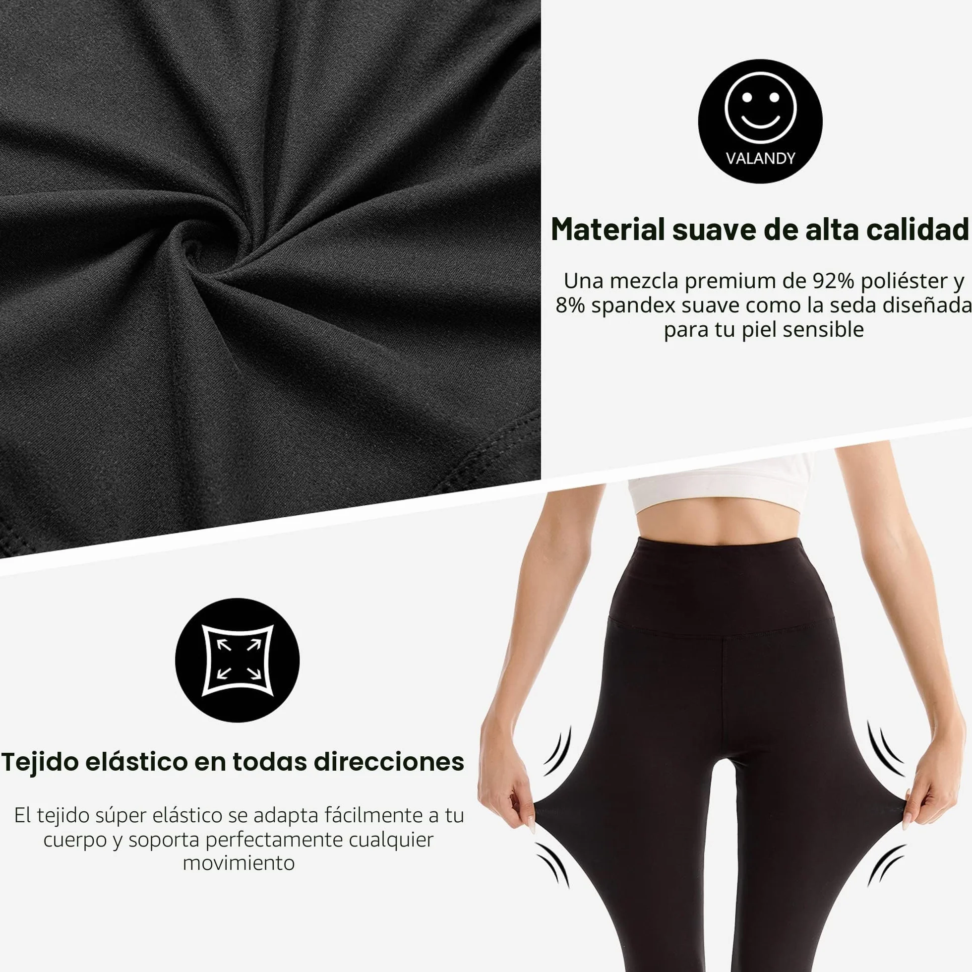 SINOPHANT Leggins Cortos Mujer Cintura Alta 3/4 Pantalones Deportivos Capri Mallas Deporte
