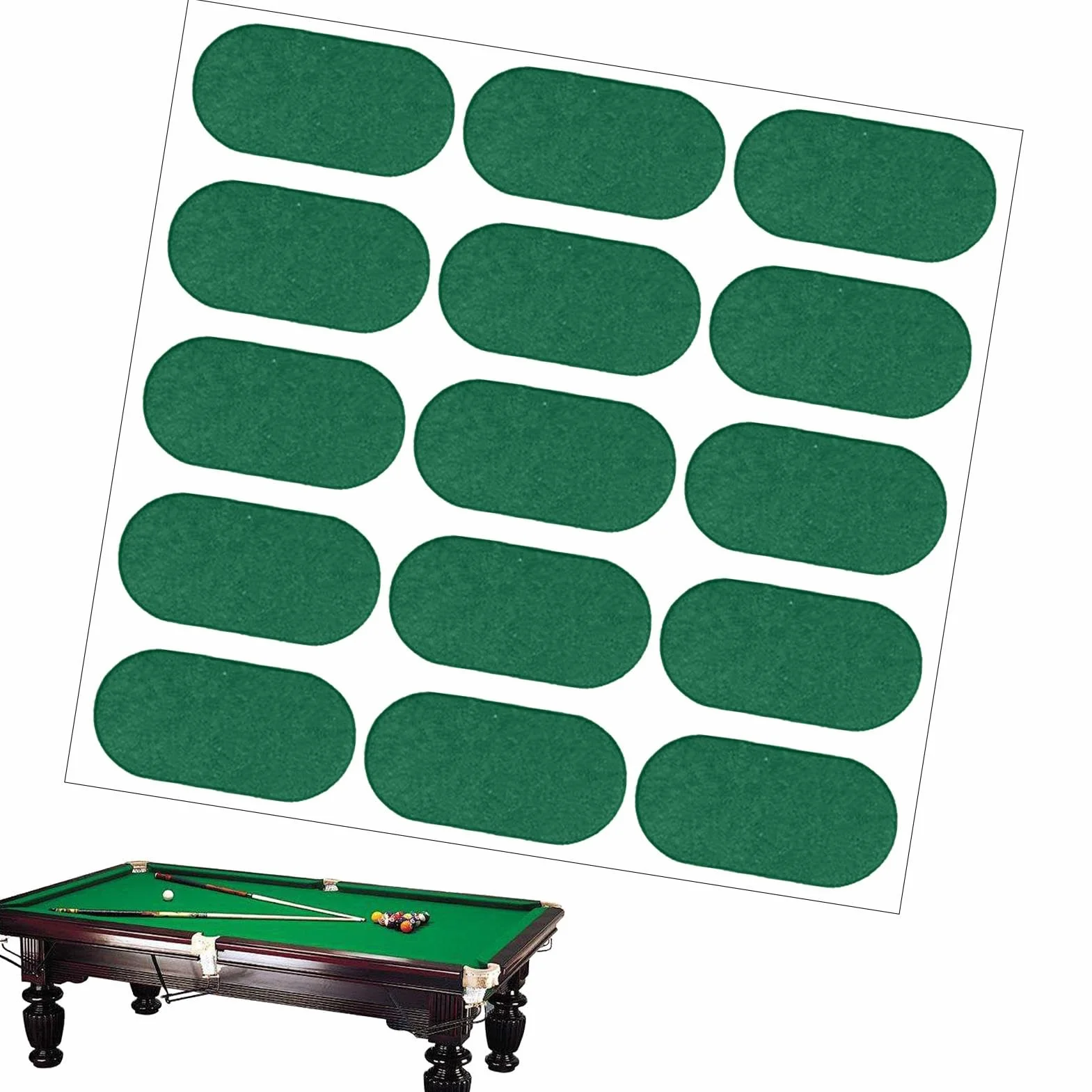 Pegatinas para reparación de manteles, pegatinas para parches de billar | Mantel de reparación de tela de billar Quick Fix - Parches de mantel de fácil aplicación, herramienta de repuesto de fieltro p