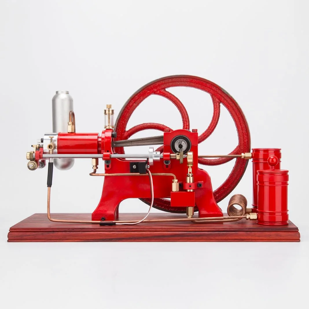 Retro Antiguo Cuatro Niveles Refrigerado por Agua Estacionario Horizontal Motor de Gasolina Modelo Regalo Para Los Amantes De Los Motores Antiguos Y Coleccionistas