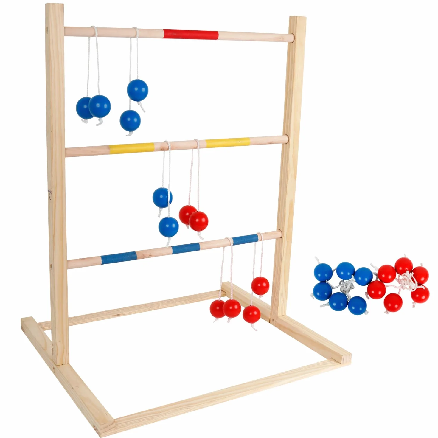 Play>it® Escalera de Golf en Madera con 6 Bolas