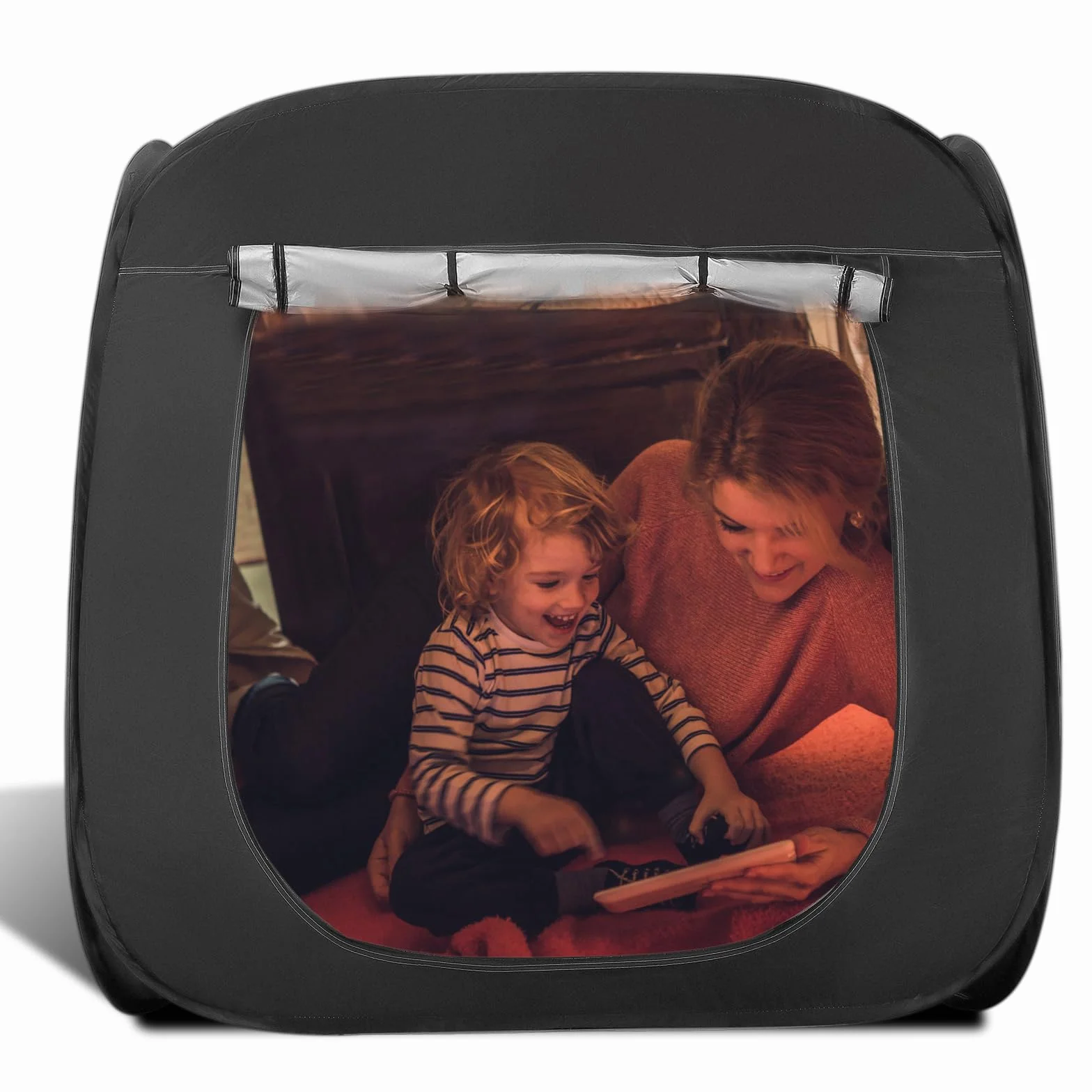 110CM Tienda de campaña emergente para niños Interior al Aire Libre Carpa de jardín para niños Jugando Tienda Campaña Infantil para Autismo ángel Regalo Juguetes