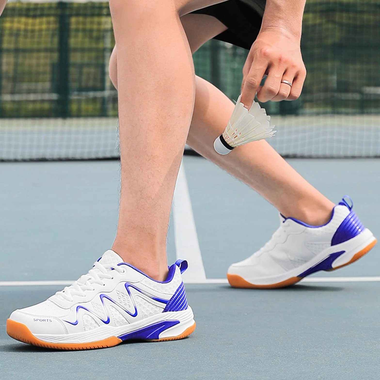 JiuQing Zapatos De Bádminton Hombre Mujer Zapatillas De Tenis Pickleball Zapatos De Entrenamiento Ligeros para Cancha Interior
