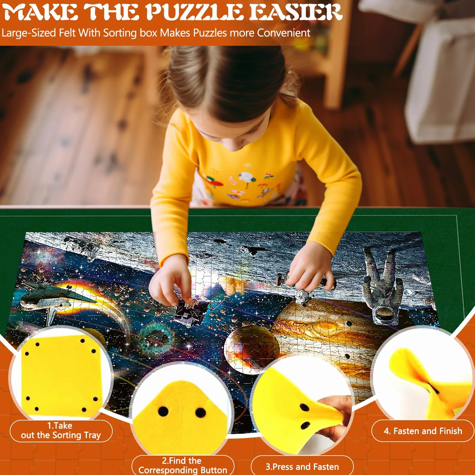 MOYKSRR Tapete Puzzle, Tapete para Enrollar Puzzles para 1000 1500 2000 3000 Piezas, Estera de Rompecabezas Portátil, Puzzle-Mat Roll Up Puzzle-Pad, Accesorios para Puzzles