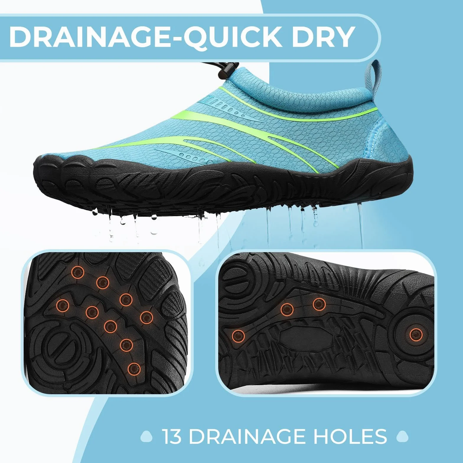 Mishansha Zapatos de Acuáticos Hombre Mujer Zapatillas de Surf Playa Verano Ligeras 36-46EU