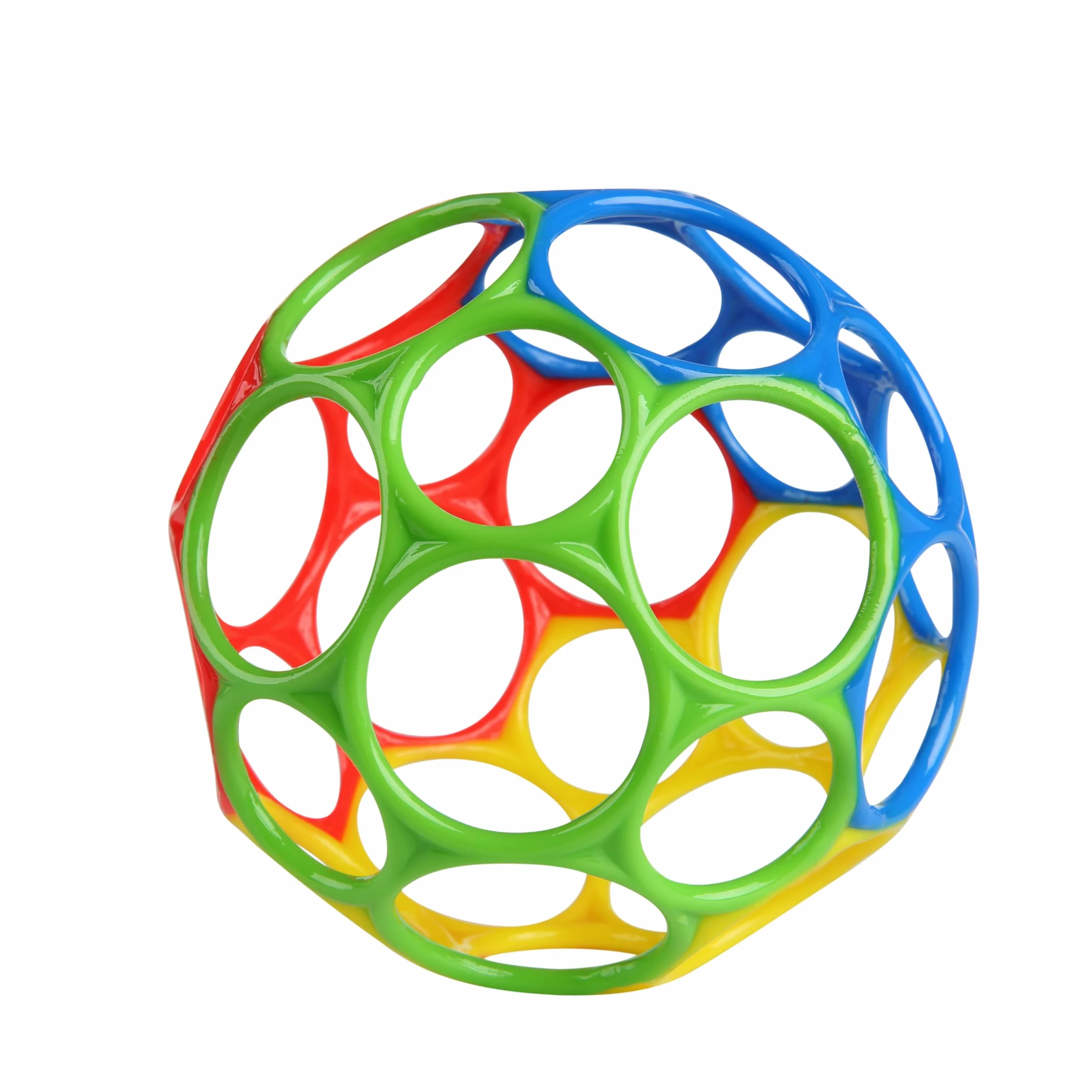 Bright Starts Pelota Clásica Oball de Fácil Agarre Libre de BPA Rojo Amarillo Verde Azul
