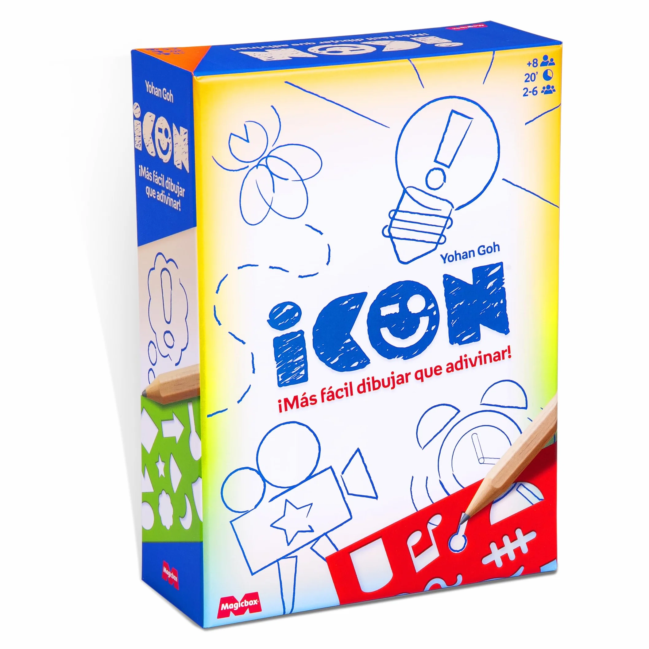 MAGICBOX Icon - Juego de Mesa de Dibujo | Party Game para Jugar con Amigos y Familia - De 2 a 6 Jugadores | Diversión y Risas Aseguradas | A Partir de 10 años
