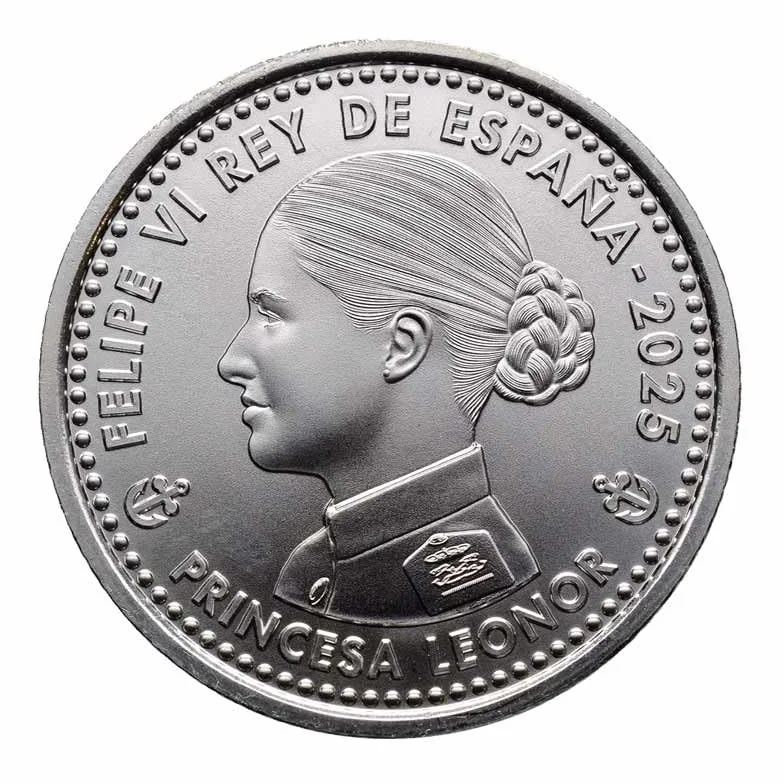 España 2025 Princesa Leonor Moneda 40 Euro Plata
