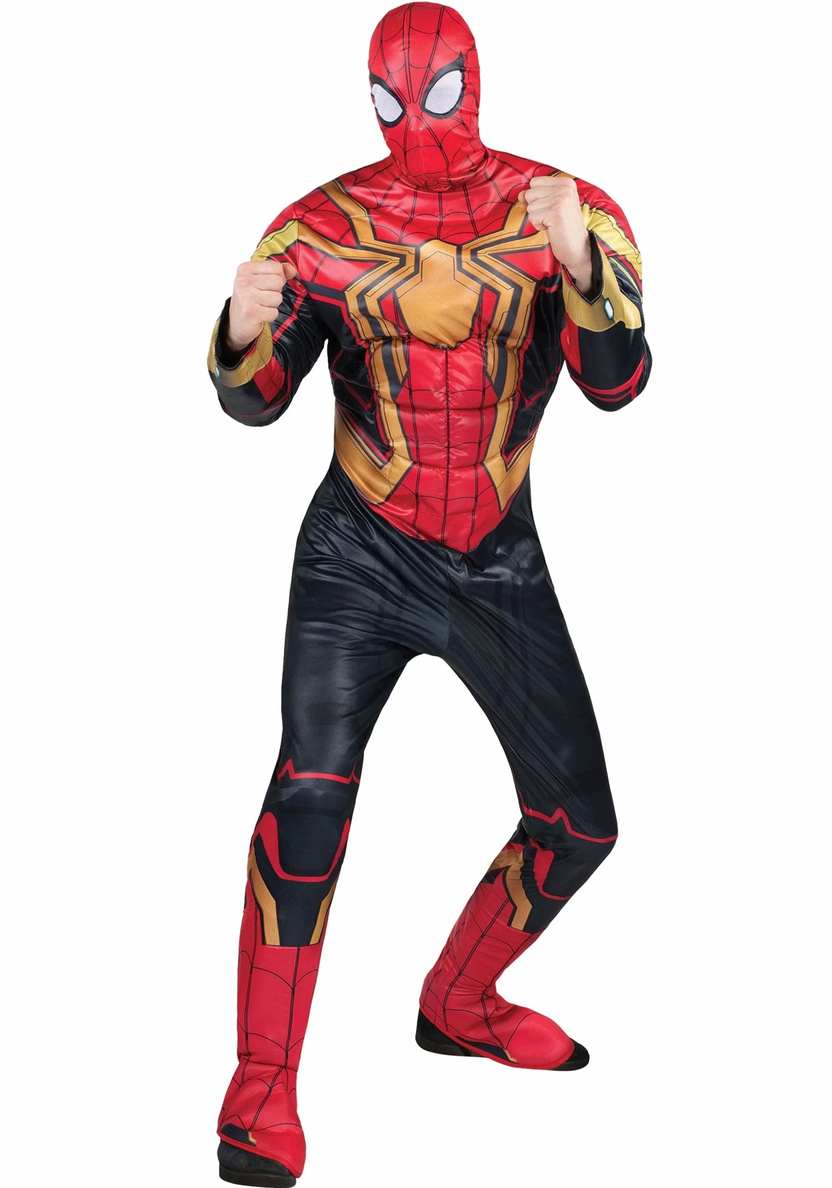Marvel - Disfraz de Spider-Man de lujo para adultos, disfraz de superhéroe de Spiderman para Halloween, con licencia oficial