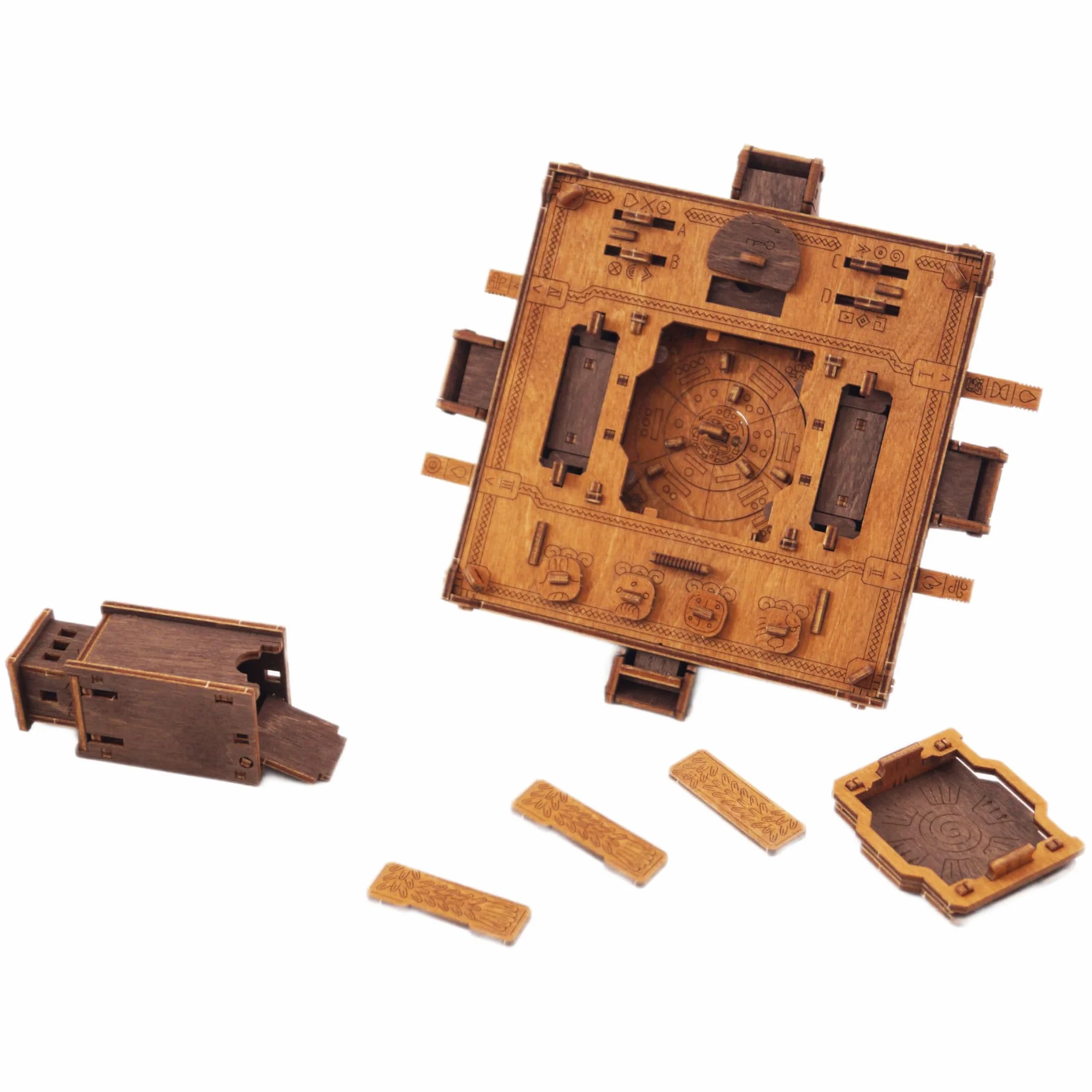 WOODEN.CITY Inca Pyramid Puzzle Box 3D Puzzle for Adults 167 Pieces Laser Cut