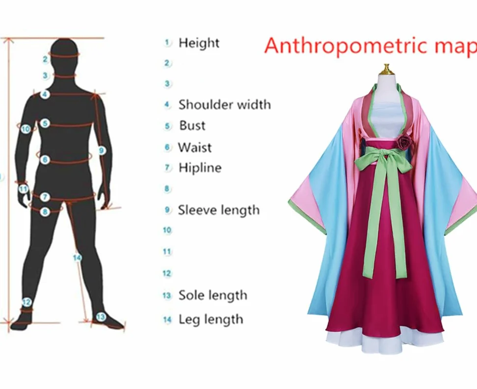 Disfraz de anime Maomao para mujer, falda kimono para fiesta, talla S (rosa, talla S)