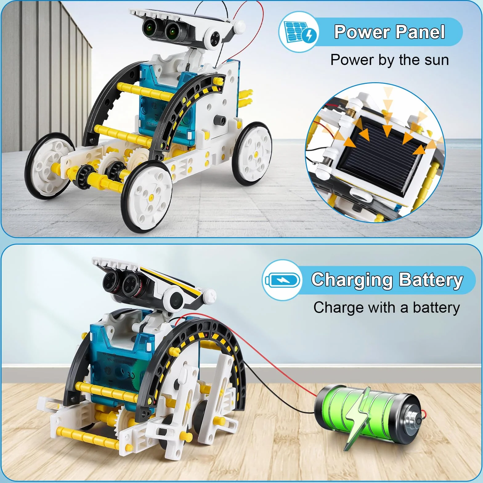 Buoeuik Robot Solar, Stem 13 en 1 Kit Robotica Manualidades Robot Juguetes Niños 6 7 8 9 10 11 12+ Años Ciencia Experimento Construcciones Juegos Educativos Regalo Cumpleaños Navidad para Niño Niña