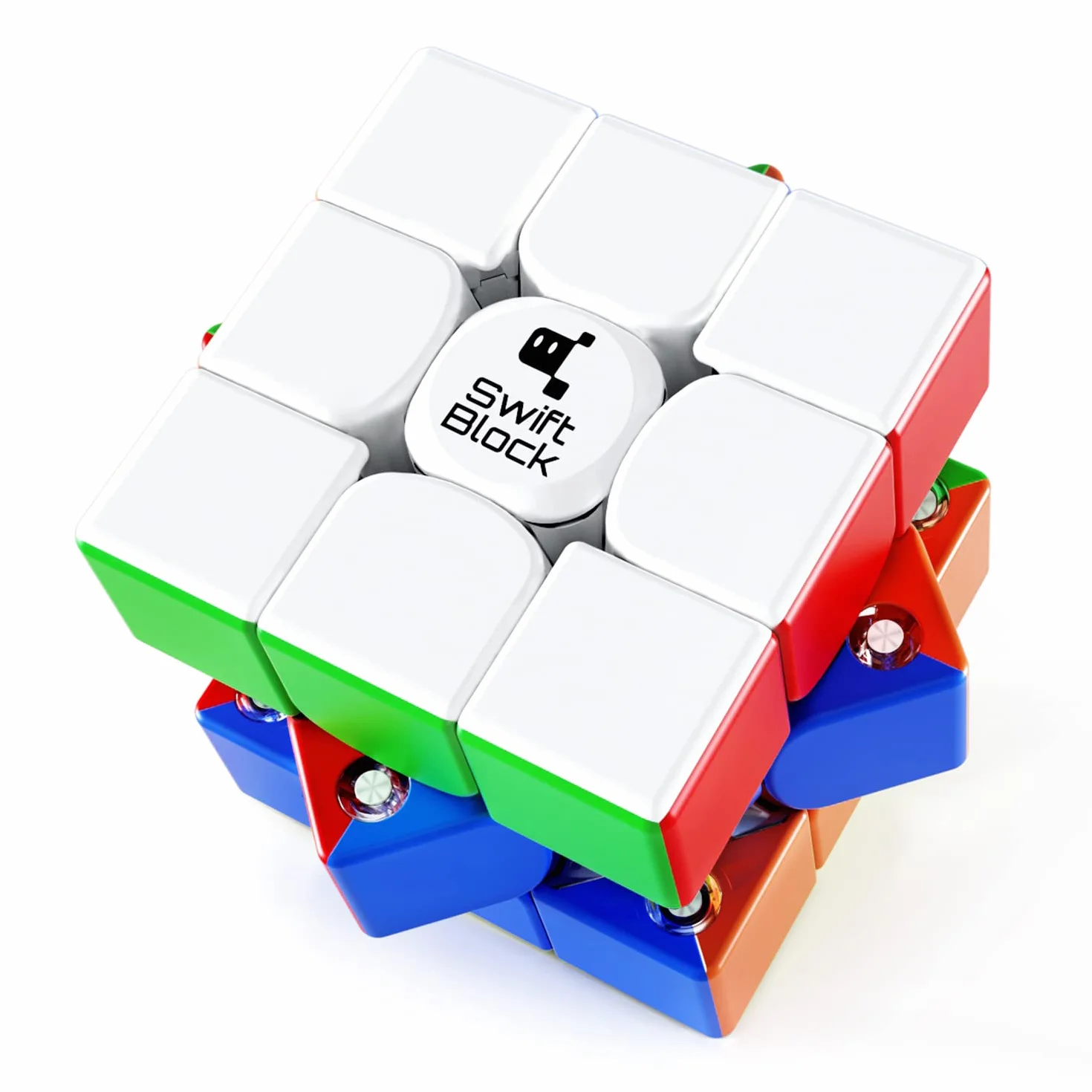 355S 3x3 Cubo de Velocidad Profesional para Competición con Imanes, Puzzle 3D para Niños y Principiantes,Juguete sin Pegatinas