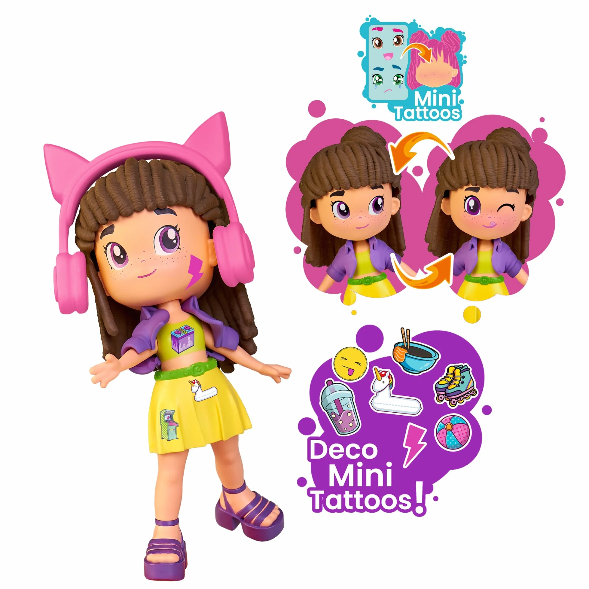 Pinypon Top Style Closet, Vestidor con Ropa, Zapatos y Accesorios para Crear Outfits, Incluye Figura Articulada de Brazos y Piernas con Doble Cara y Decoración, +4 años, Famosa (PNN04000)