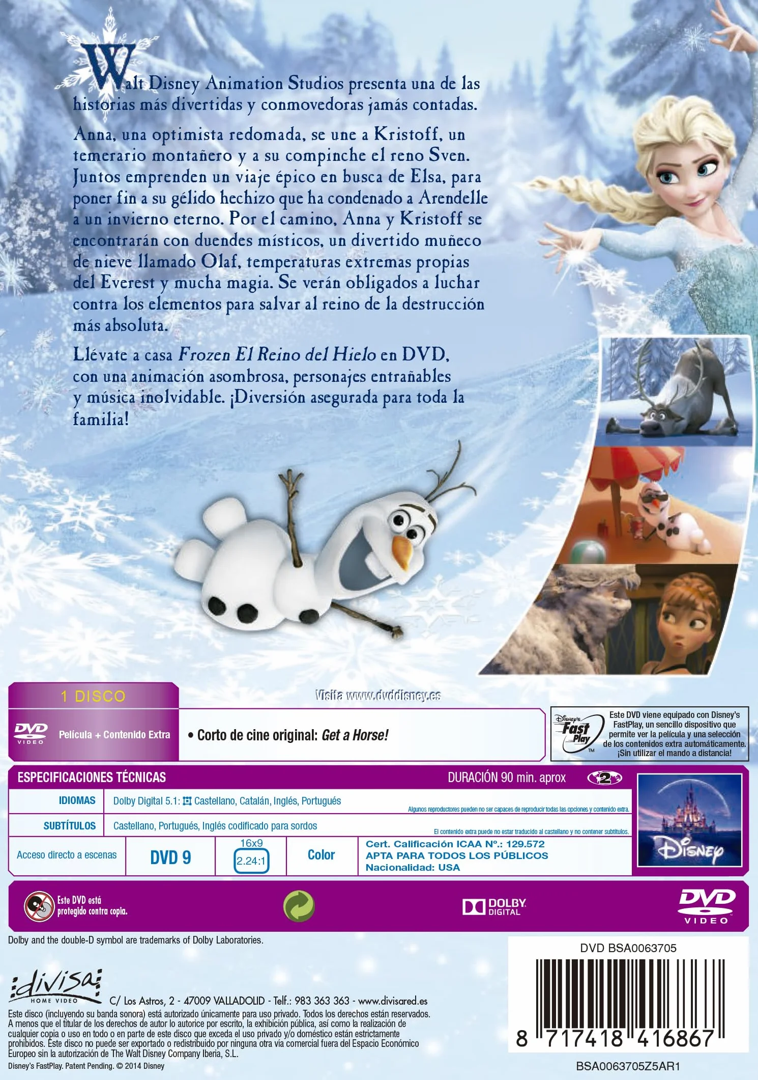 Frozen El Reino Del Hielo
