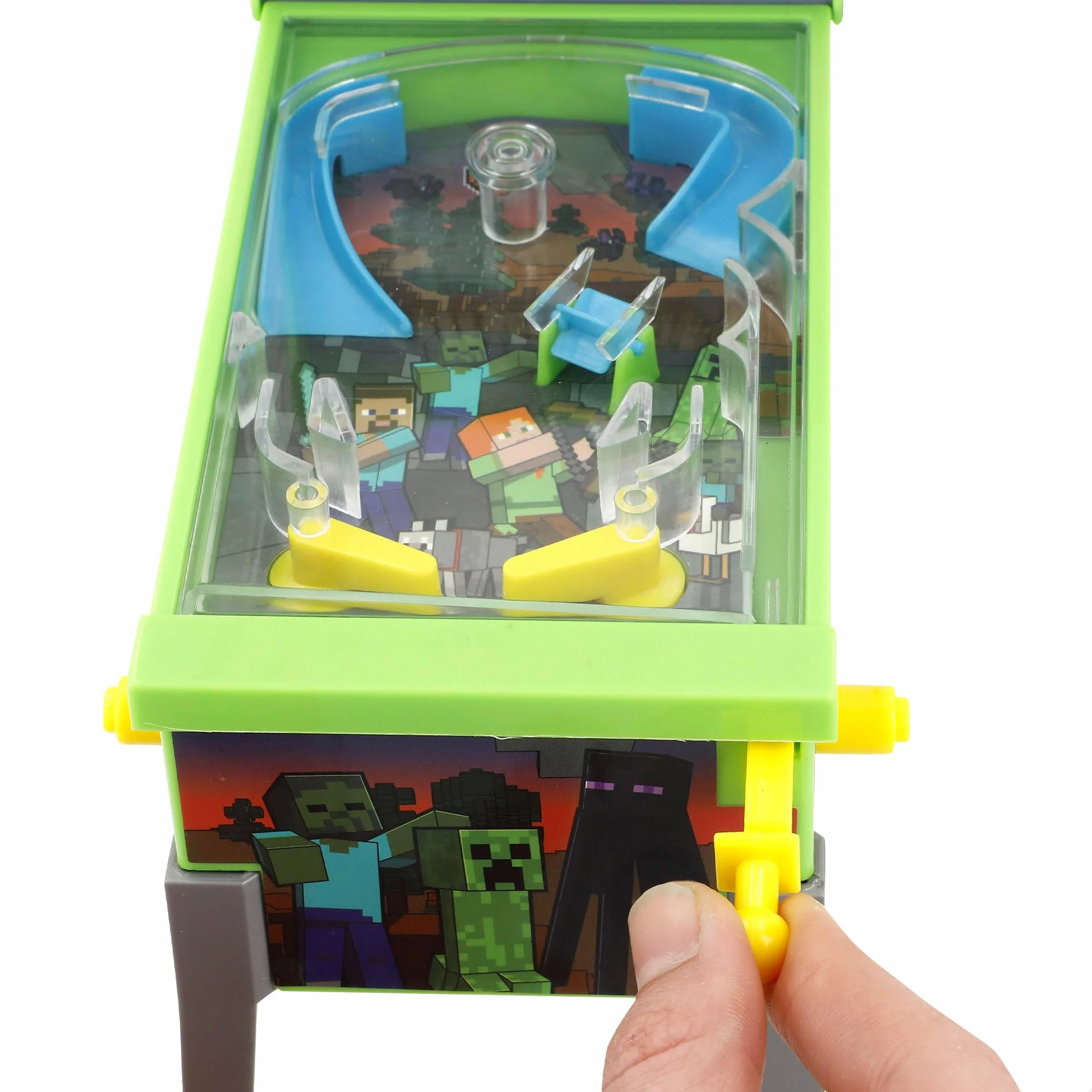 ColorBaby Minecraft Mini Pinball Arcade de Mesa, Luces y Sonido, Dibujos Animados, Juegos de Mesa, Juguetes Retro, Juguete coleccionismo, Recomendado Adultos y niños +3 años (77712)
