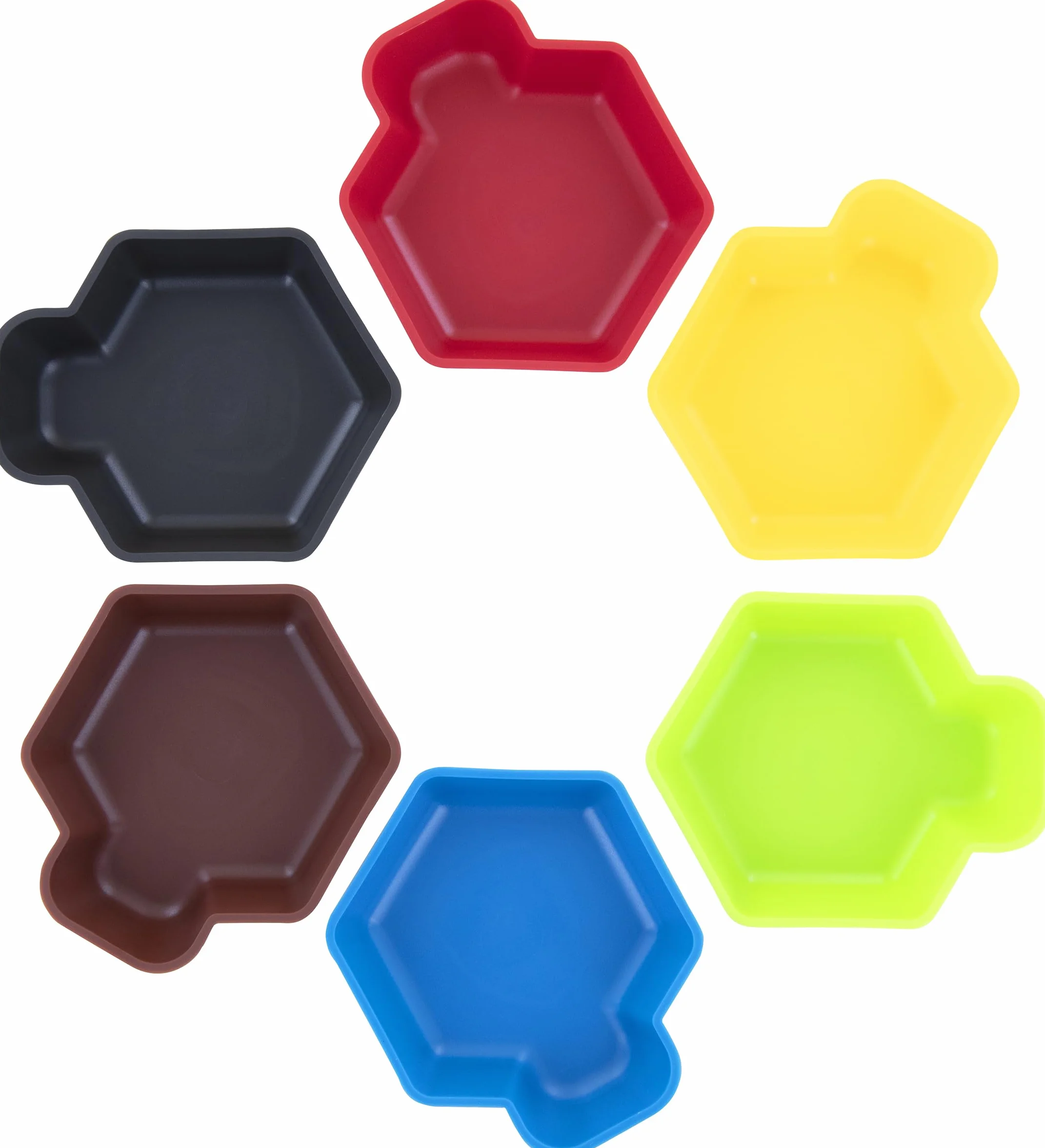 Feldherr Shell Pack Ventaja - 6 bandejas de fichas de Colores para Accesorios de Juegos de Mesa, fichas, meeples y Otros Objetos pequeños